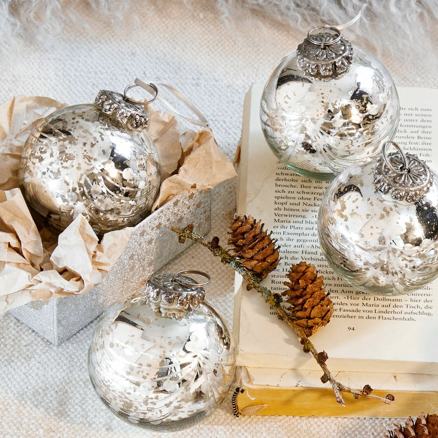 Set di 6 decorazioni natalizie Thorens