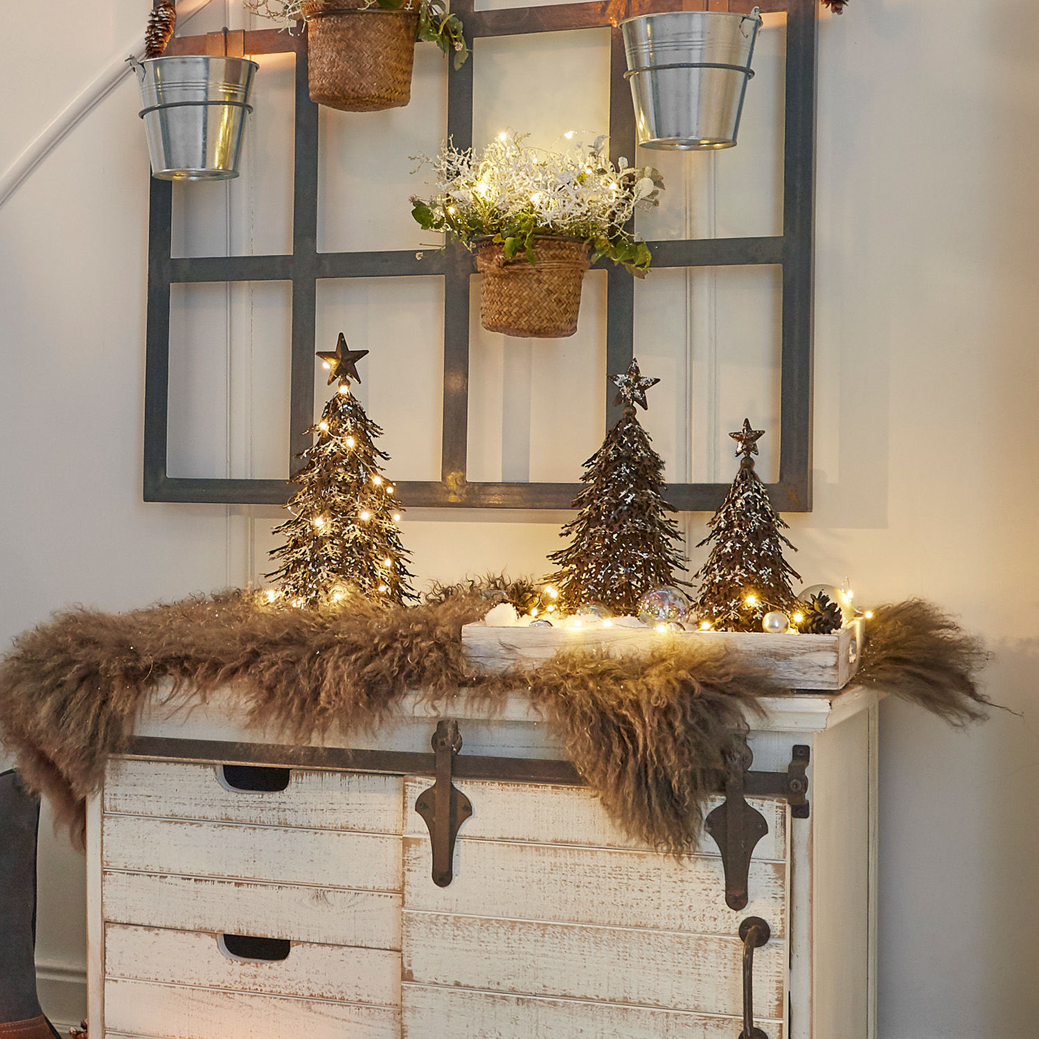 Set di tre alberelli decorativi Tennie