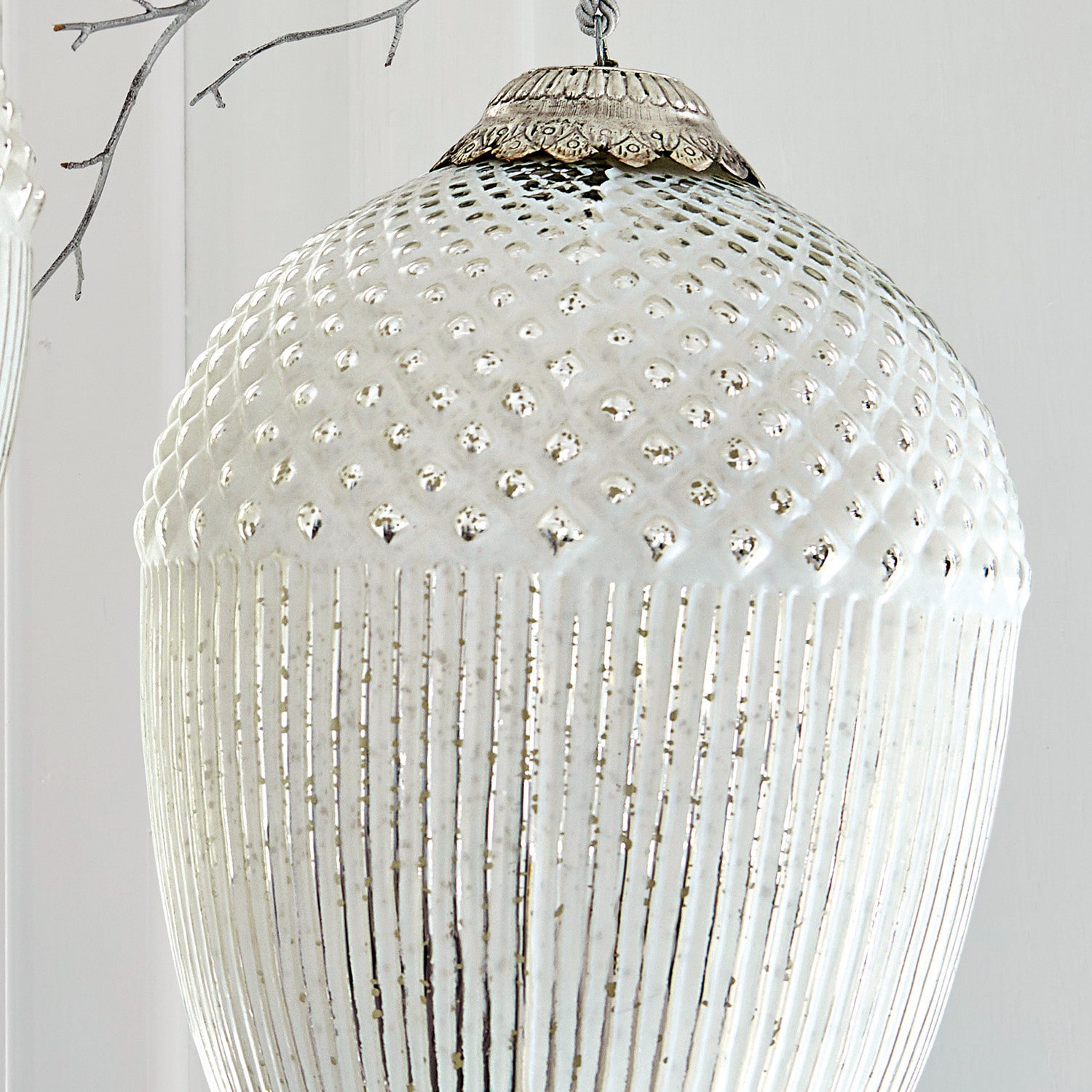 Coppia di decorazioni natalizie Cornailles