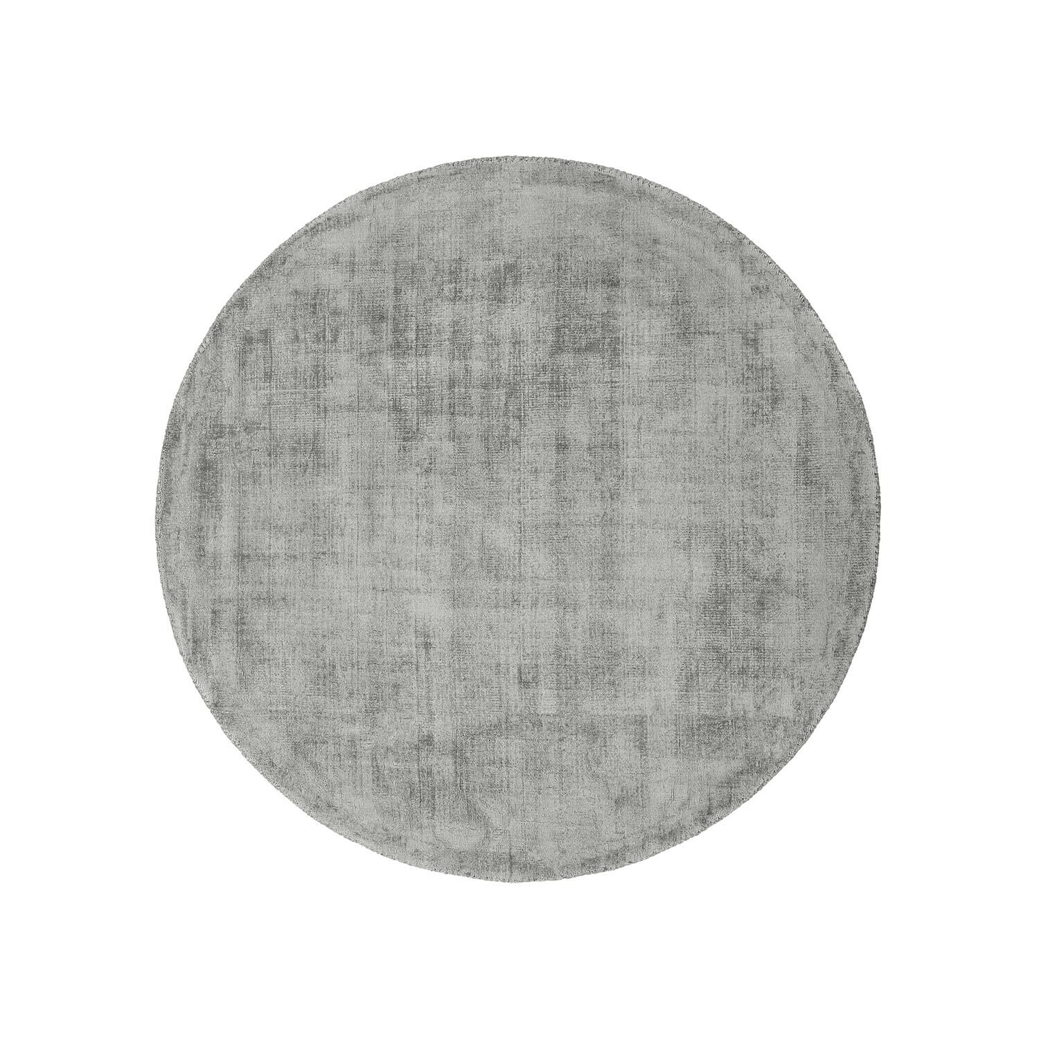 Tappeto Mariselle Tappeto rotondo grigio in materiale morbido, perfetto per interni moderni e decorazione del pavimento