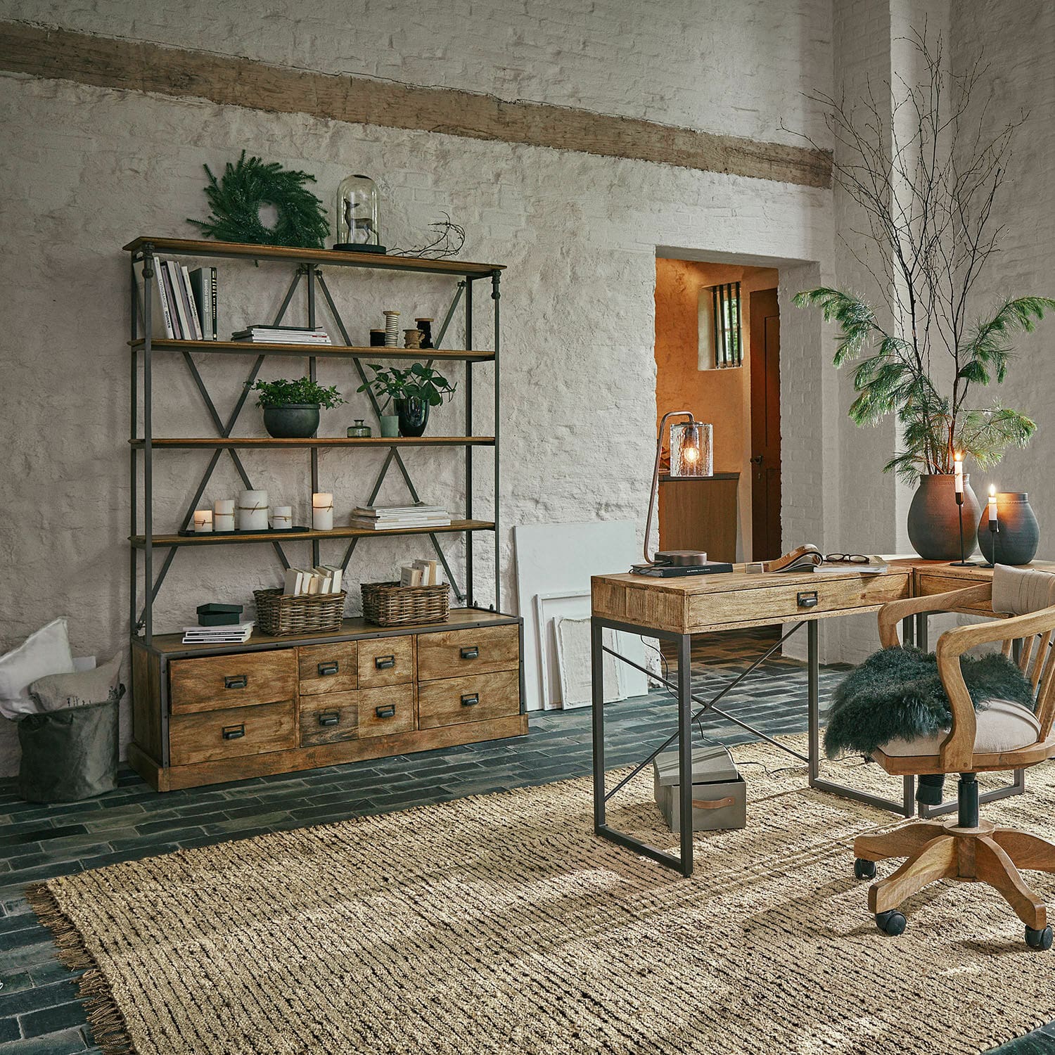 Scaffale con cassetti Lemuel