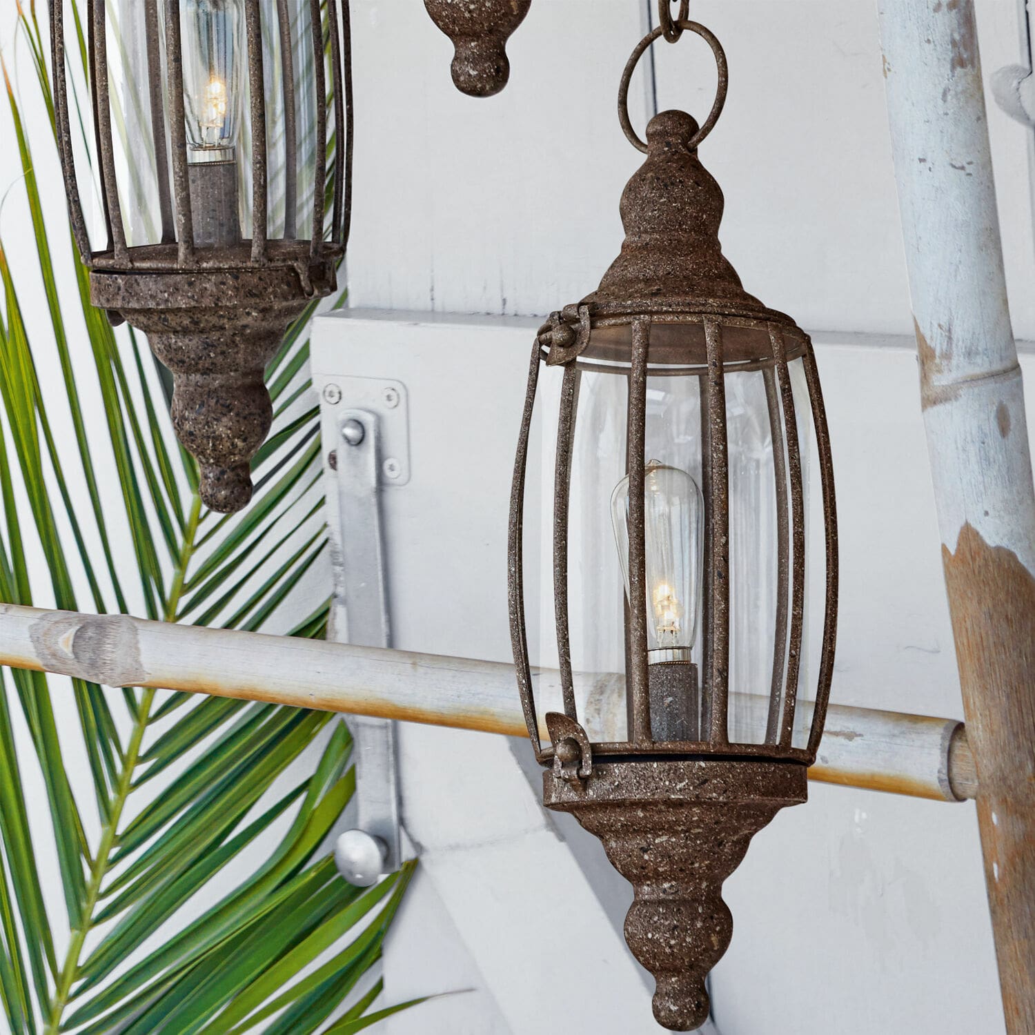 Coppia di lanterne a LED Flavin