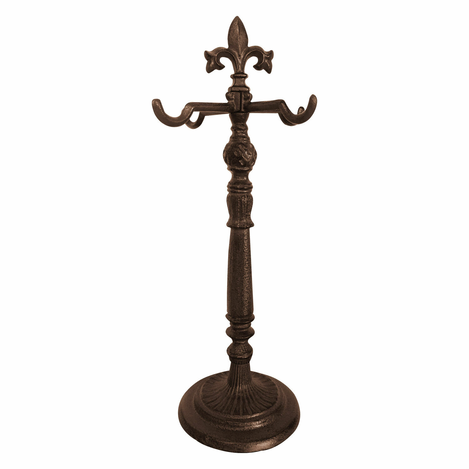 marrone antico Porta corona Antwan in metallo marrone antico per decorazioni interne ed esterne