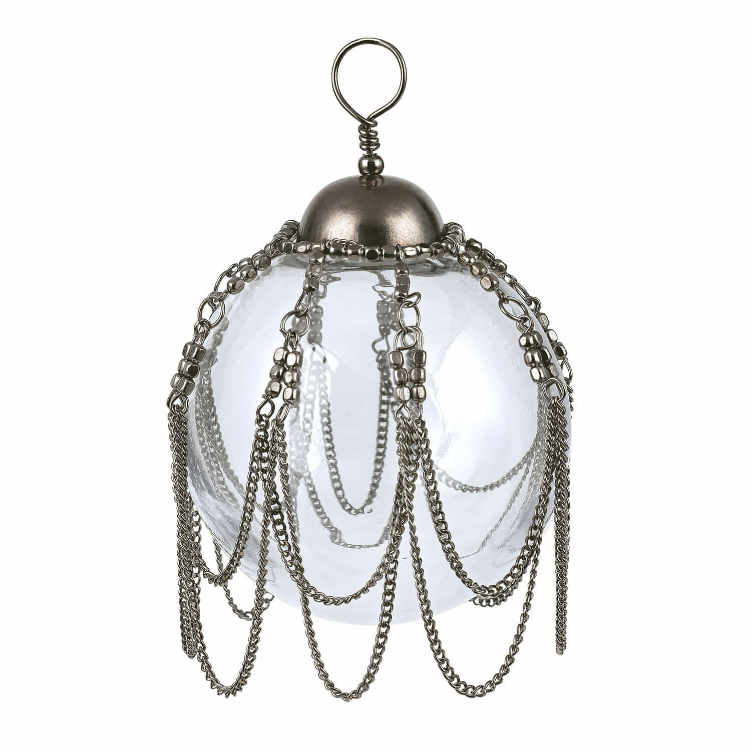 Set di 4 palline di Natale Parelle
