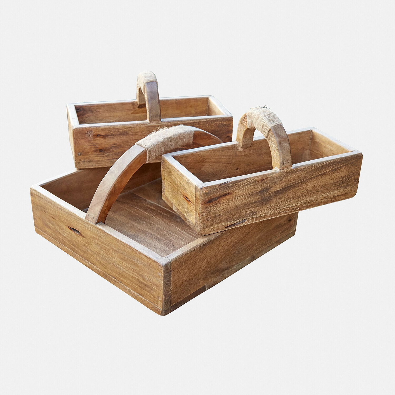 Set di 3 cassette di legno Nettleby