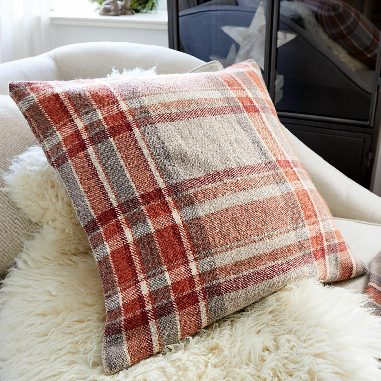 Copricuscino Tartan