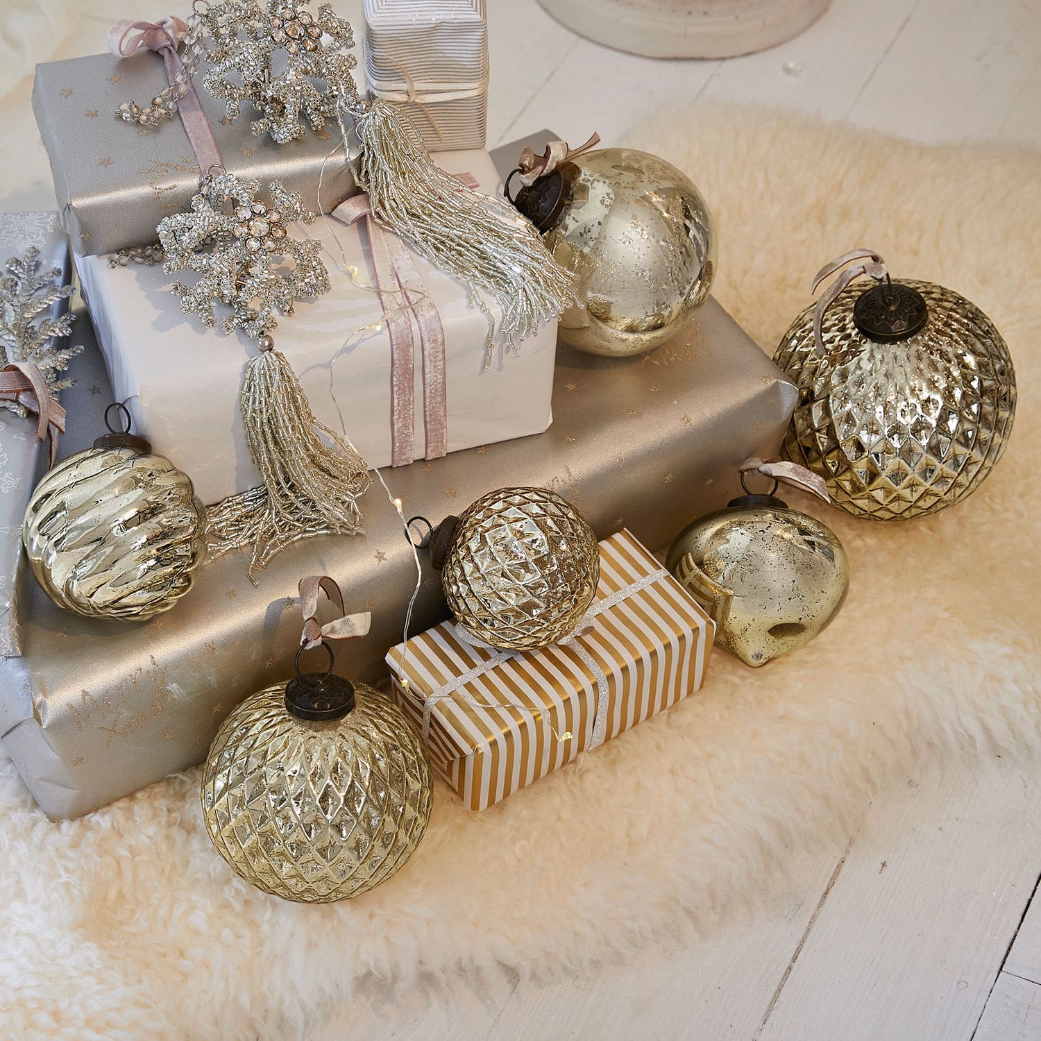 Set di 6 decorazioni natalizie Lyas