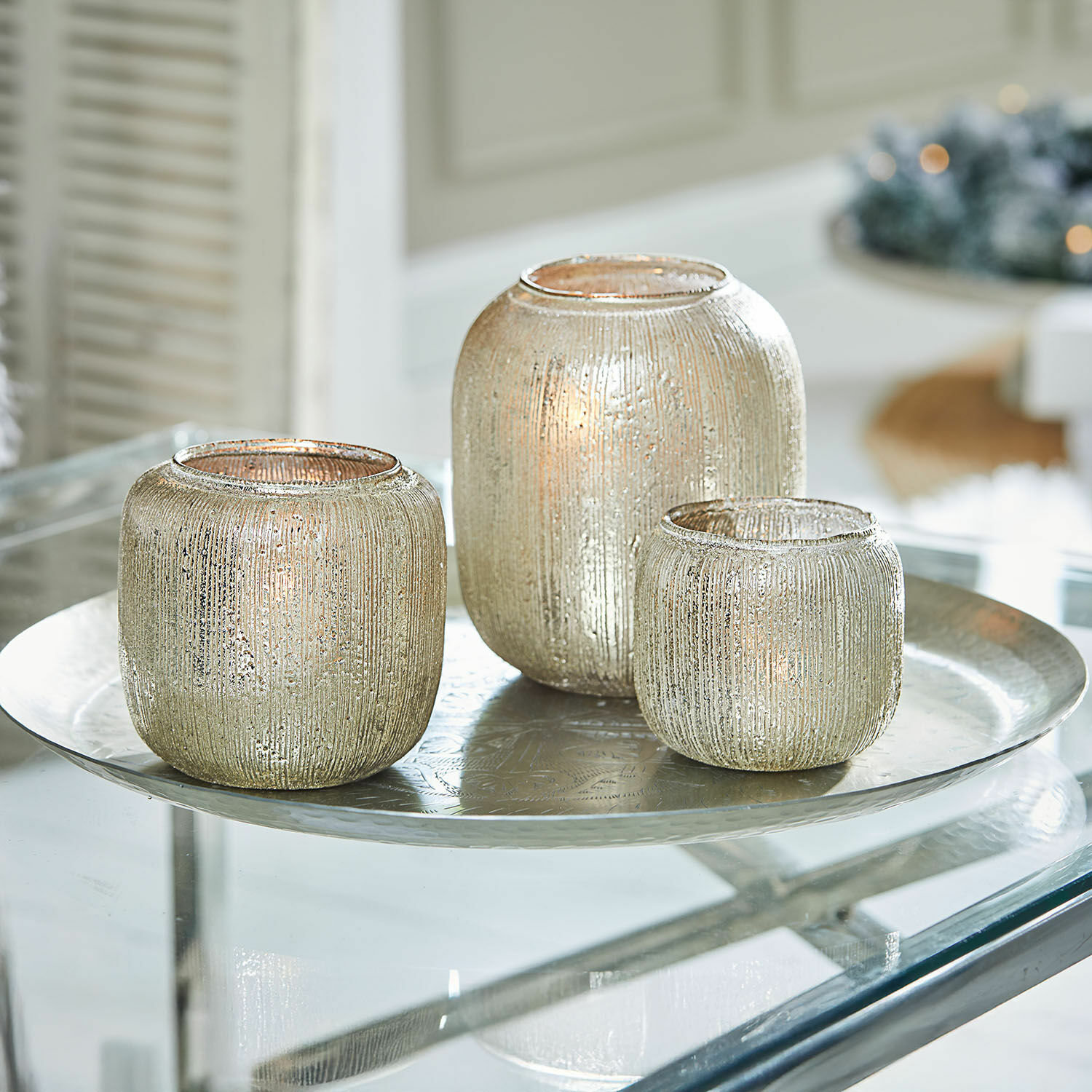 Set di 3 portalumini Clioneth