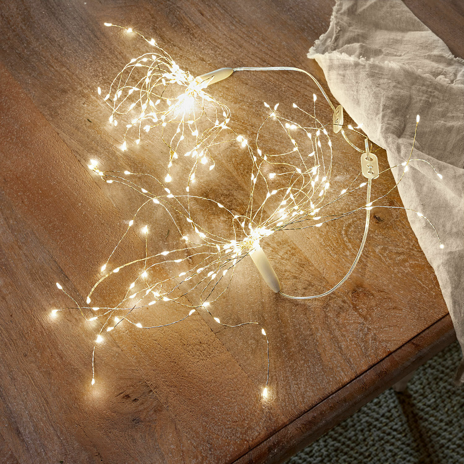 Coppia di catene luminose Carbini