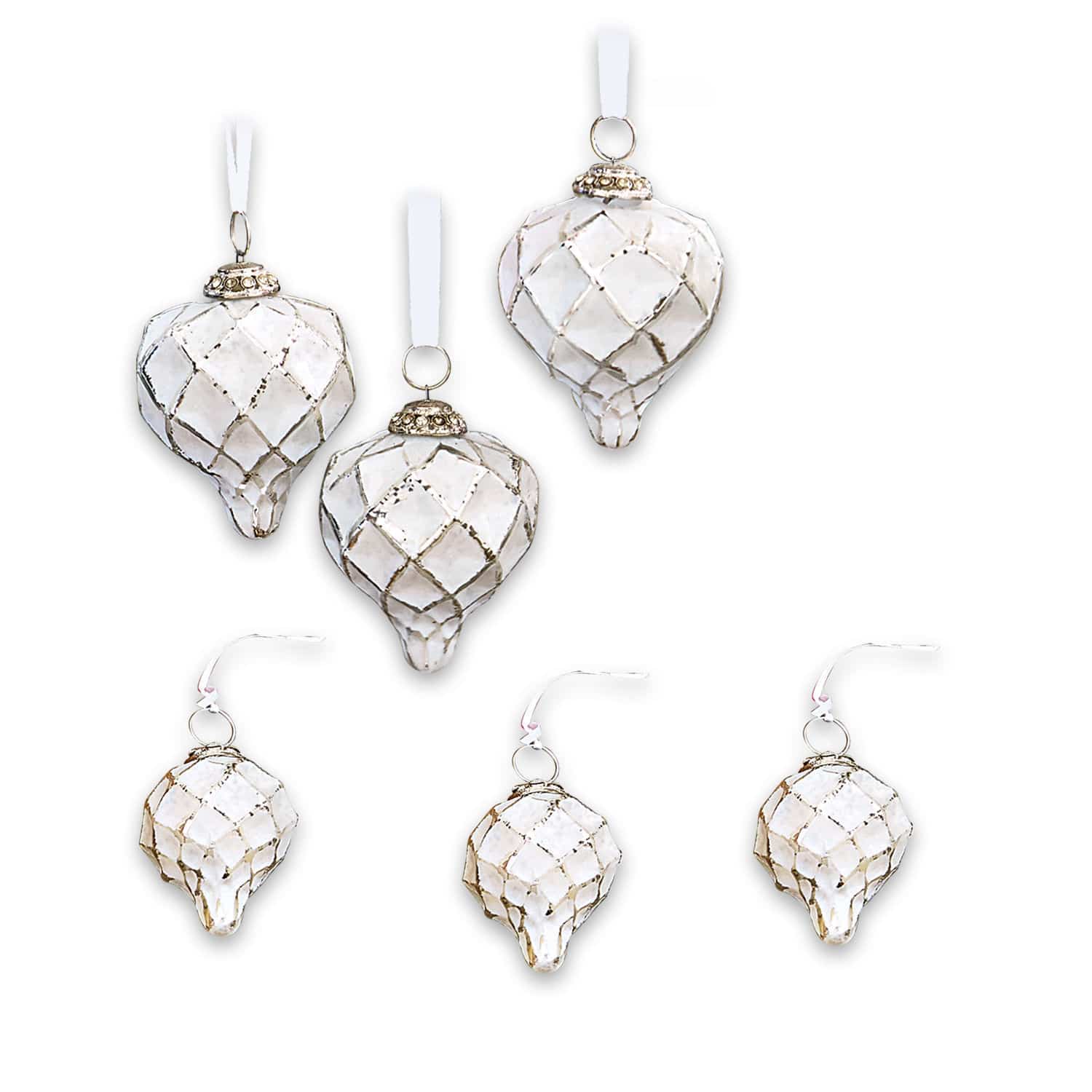 Set di 6 decorazioni natalizie Cyrano