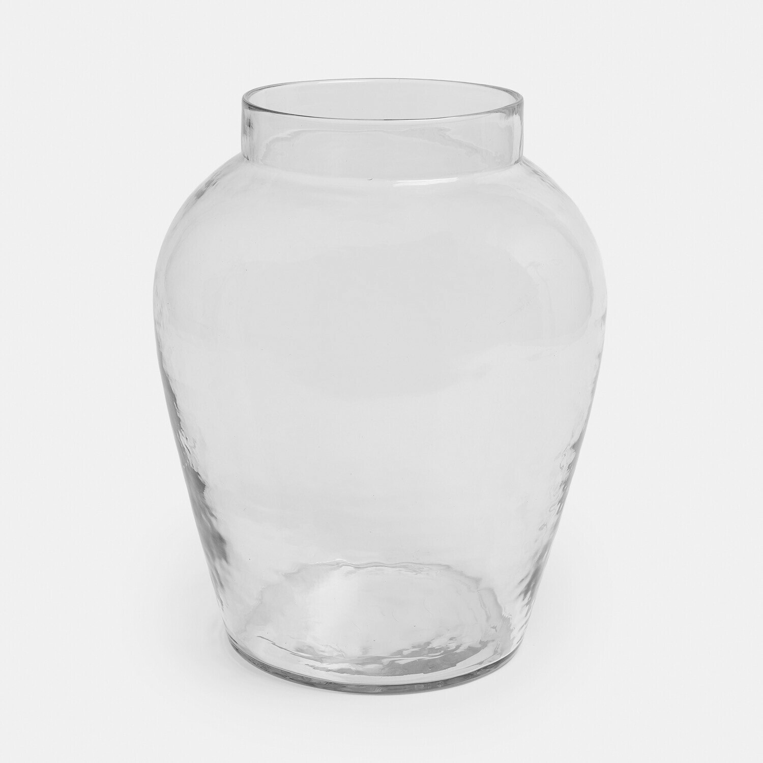 Vaso Lunaras Vaso in vetro trasparente dalla forma arrotondata, perfetto per decorazioni d'interni