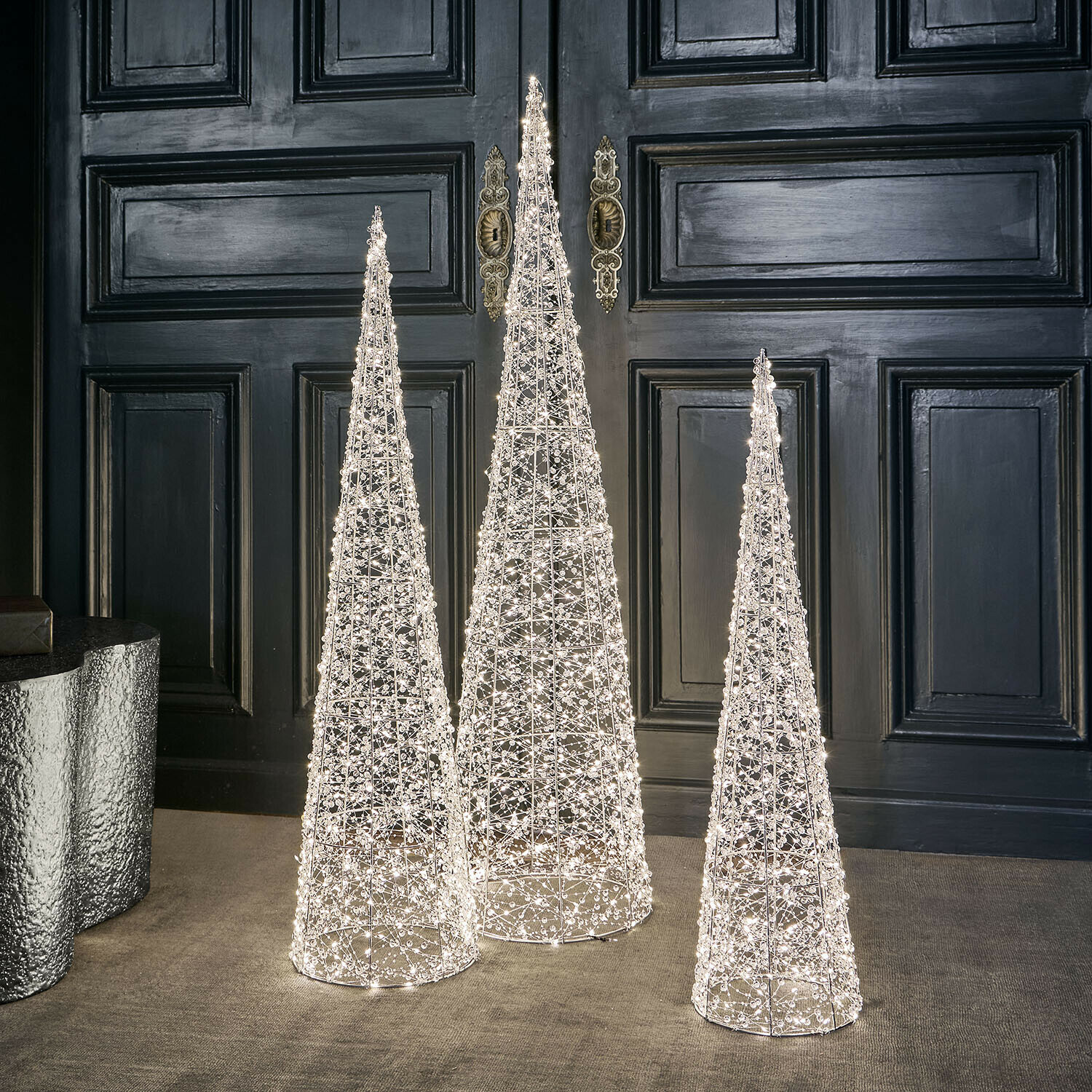 Set di 3 alberi a LED Clairune Set di 3 alberi a LED Clairune
