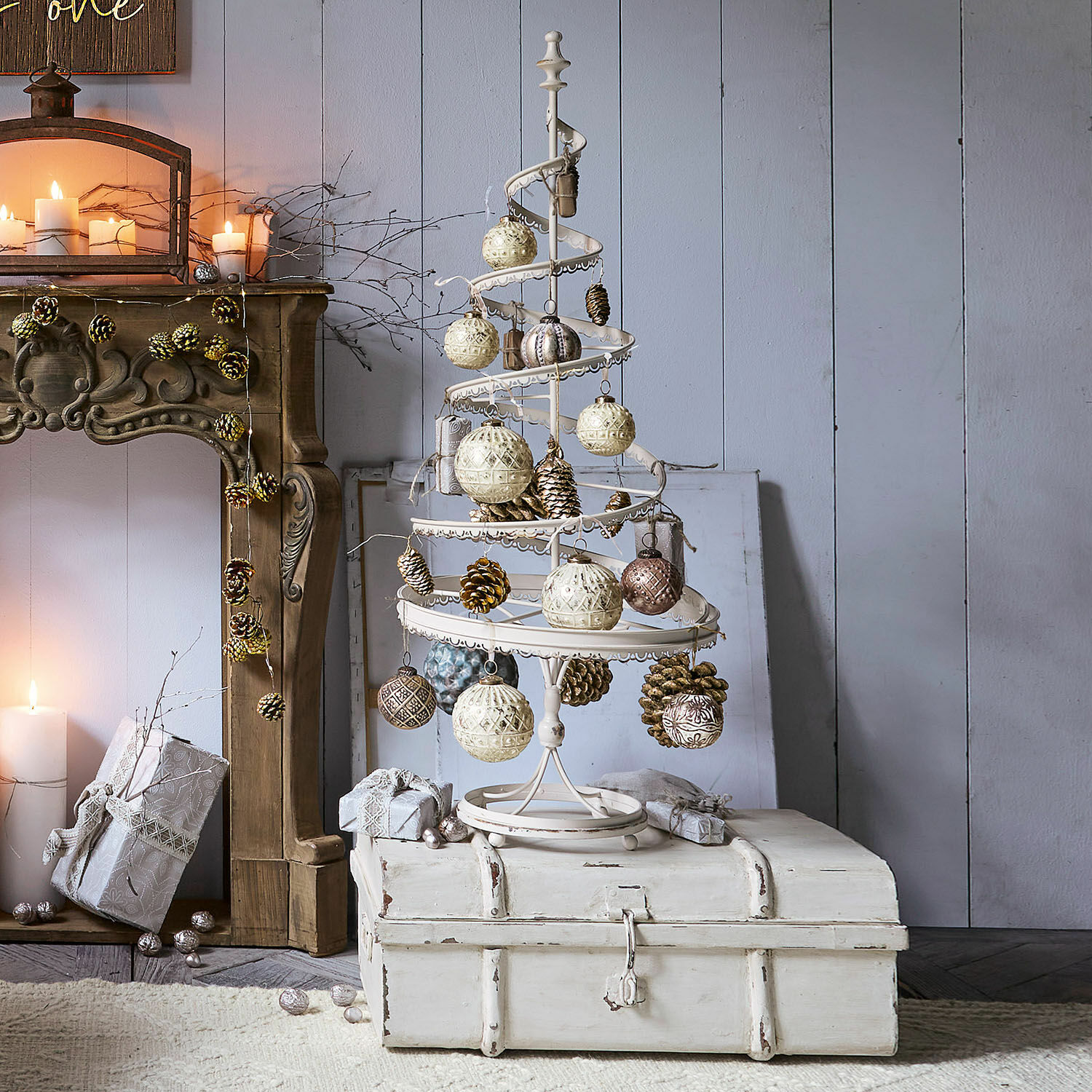 Set di 6 decorazioni natalizie Gladwin
