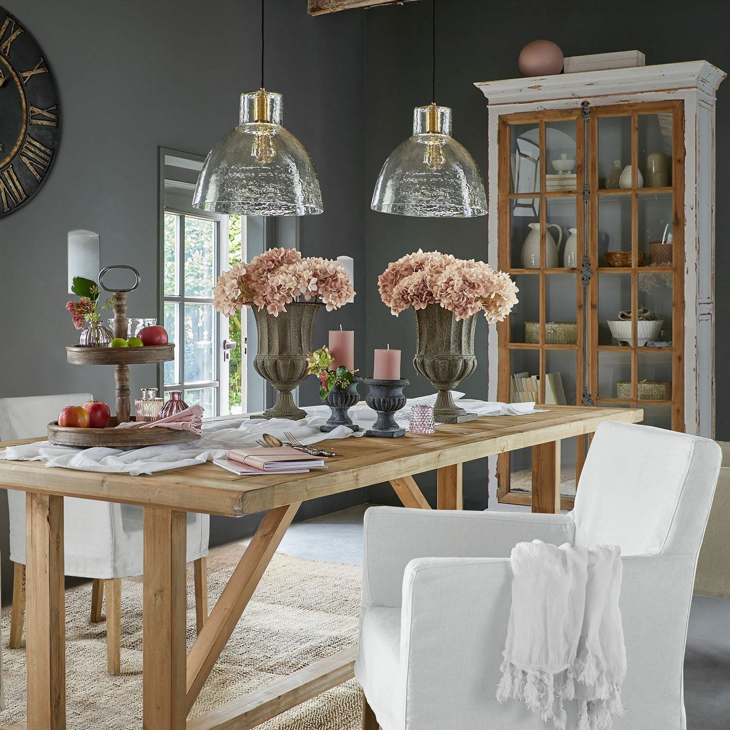 Set di 3 fiori decorativi Amarente
