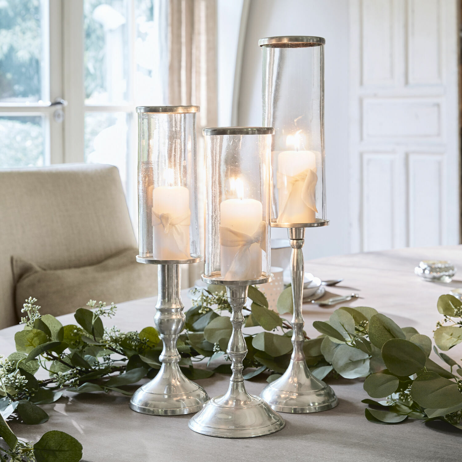 Set di 3 candelieri Vitia