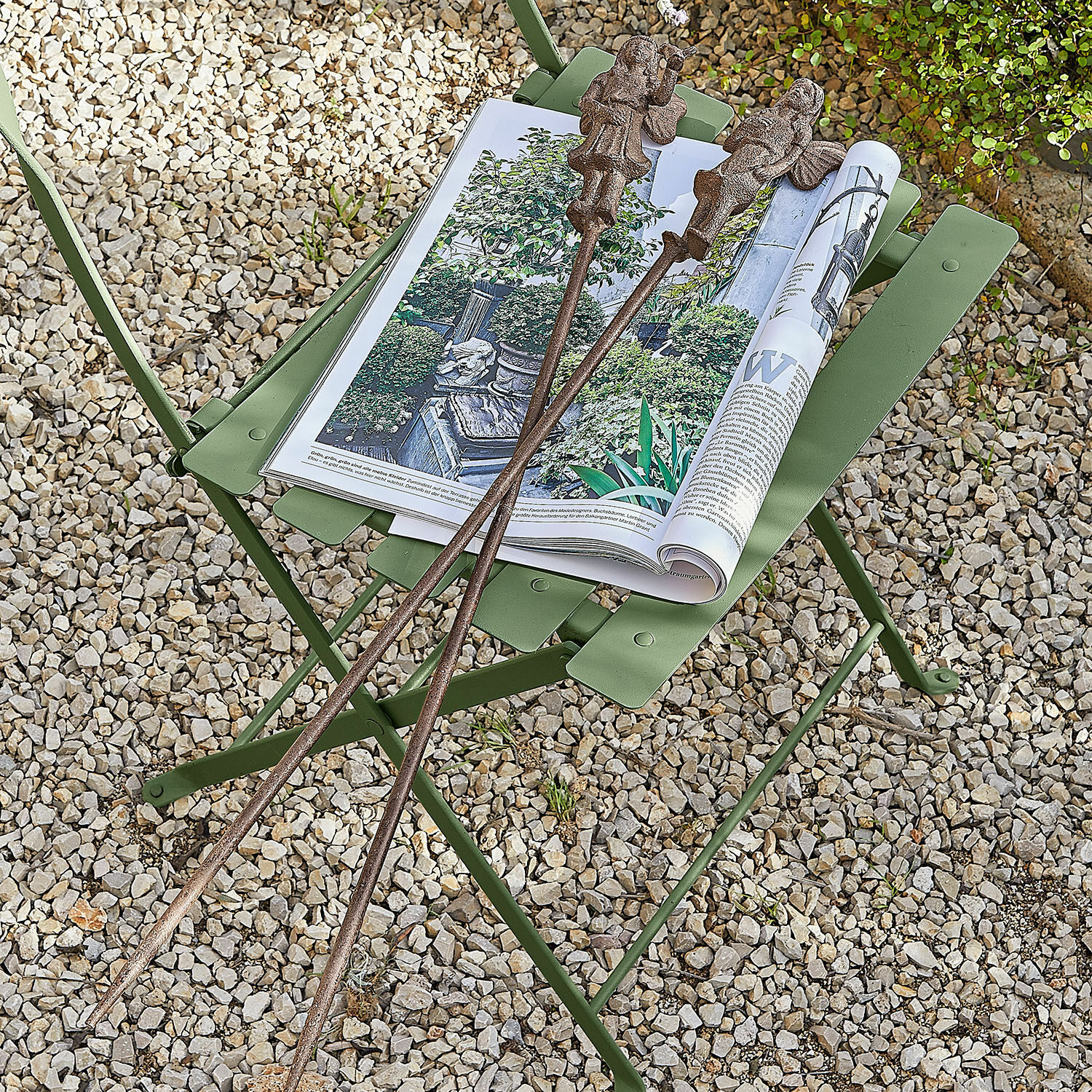 Coppia di aste da giardino Papille