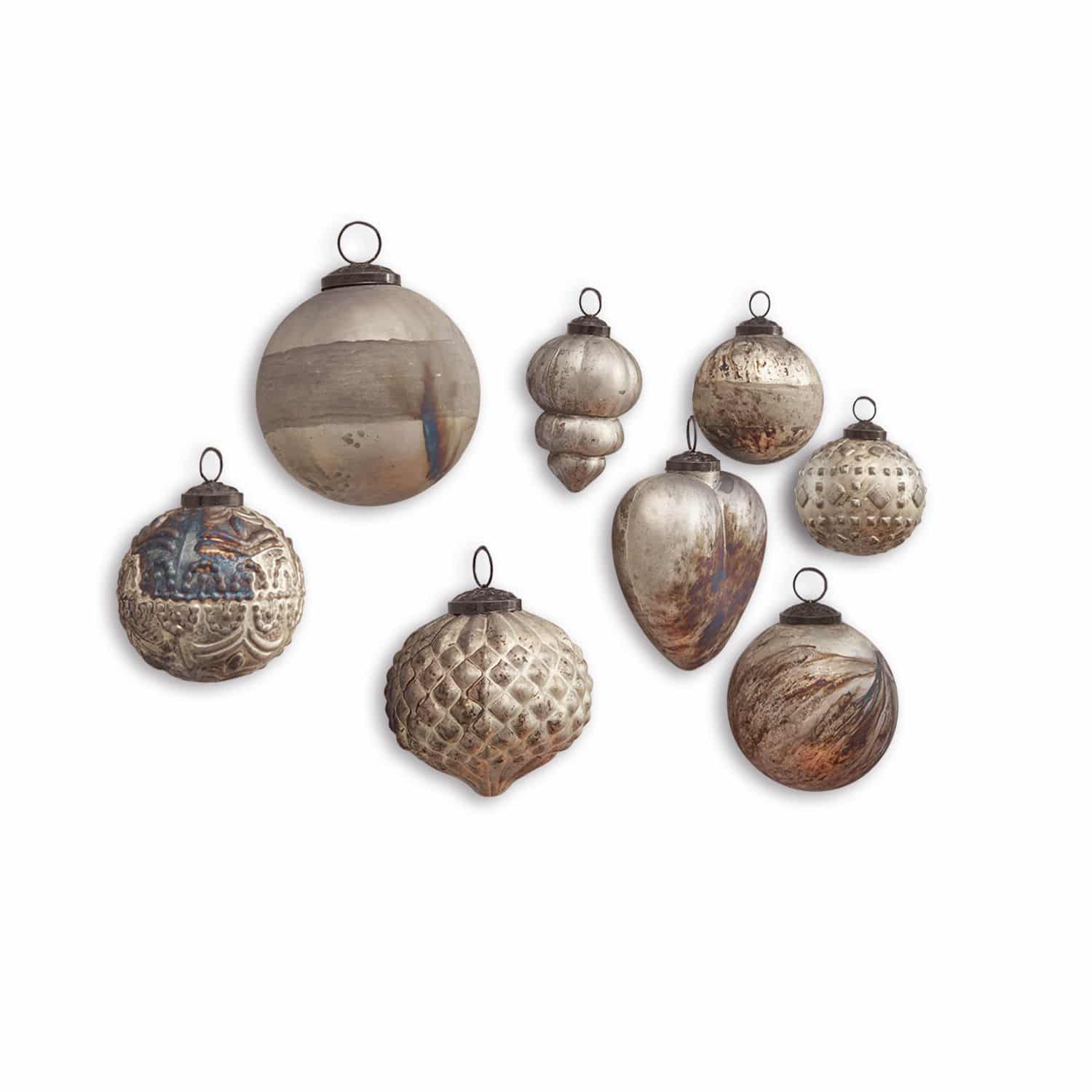 Set di 8 decorazioni natalizie Lethem