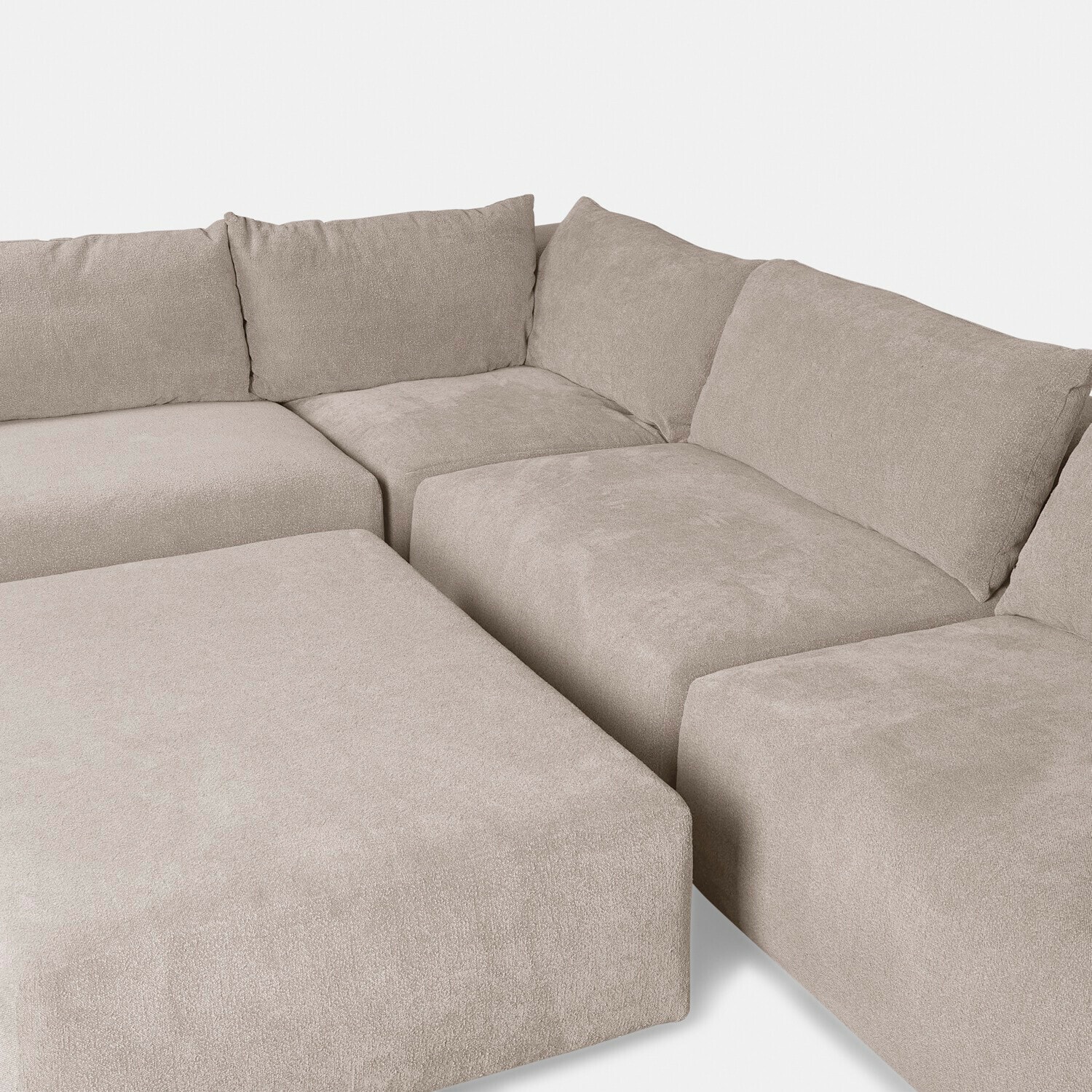 Divano modulare con pouf Northcombe