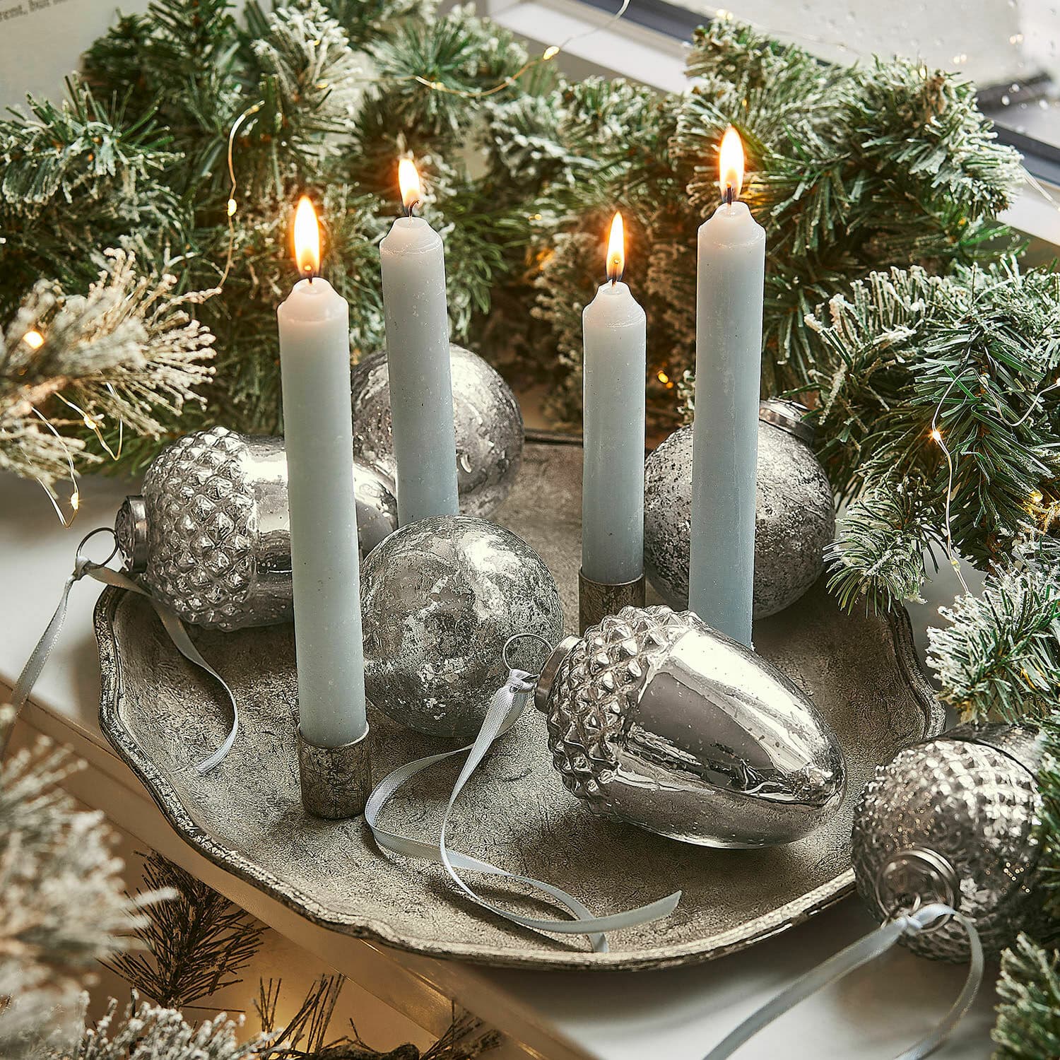 Set di 6 decorazioni per albero di Natale Dorianne