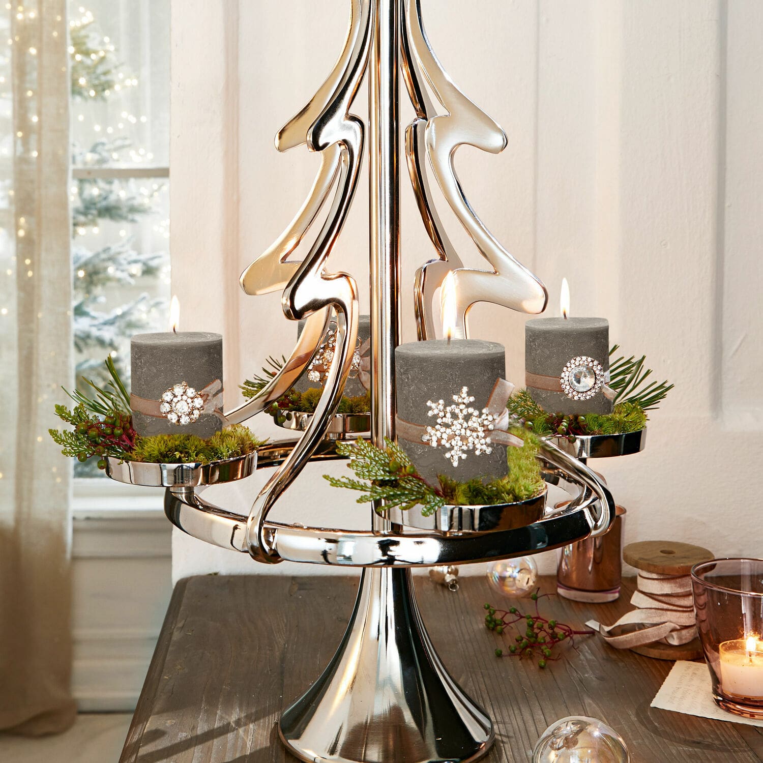 Set di 4 candele Virrans