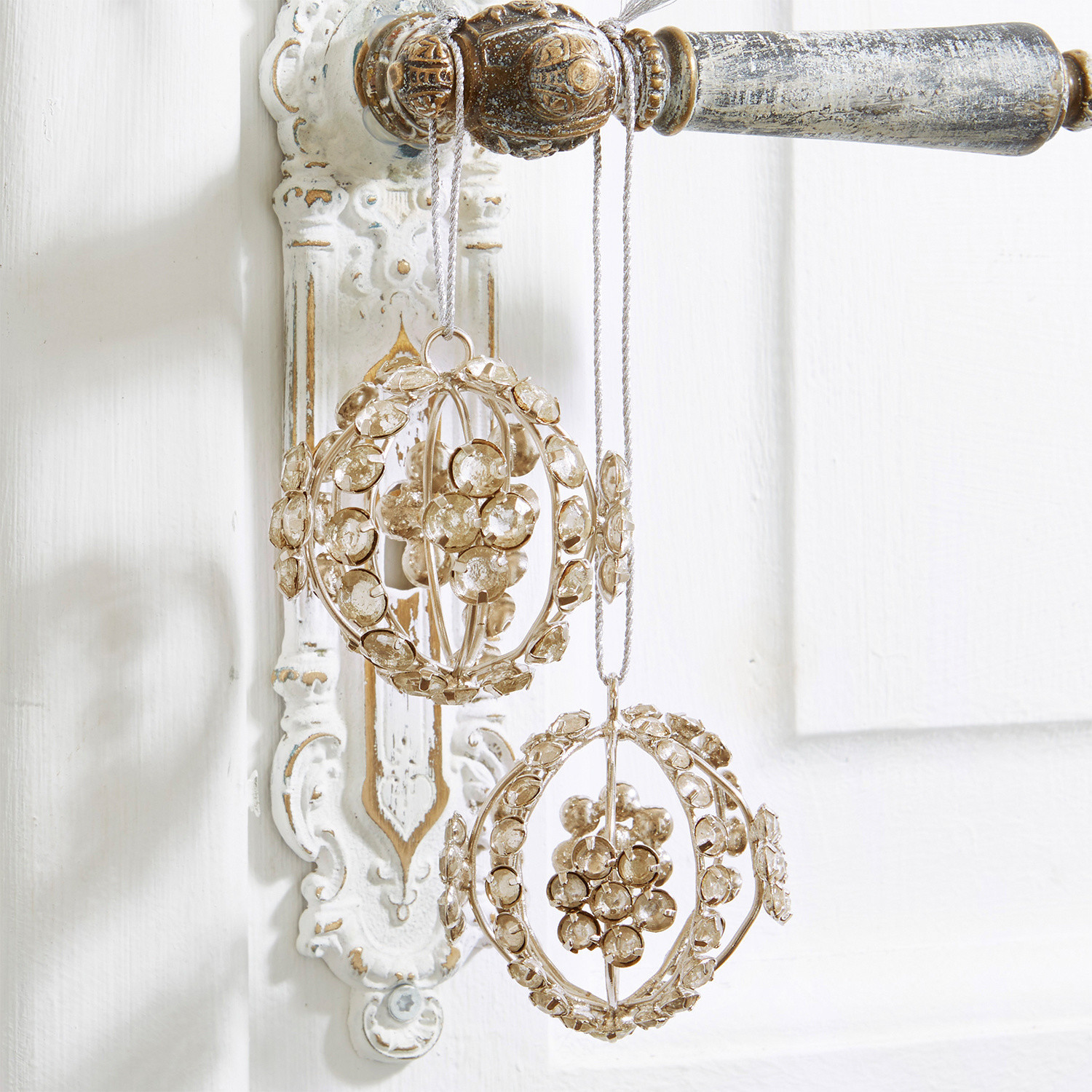 Coppia di decorazioni natalizie Fire Balls