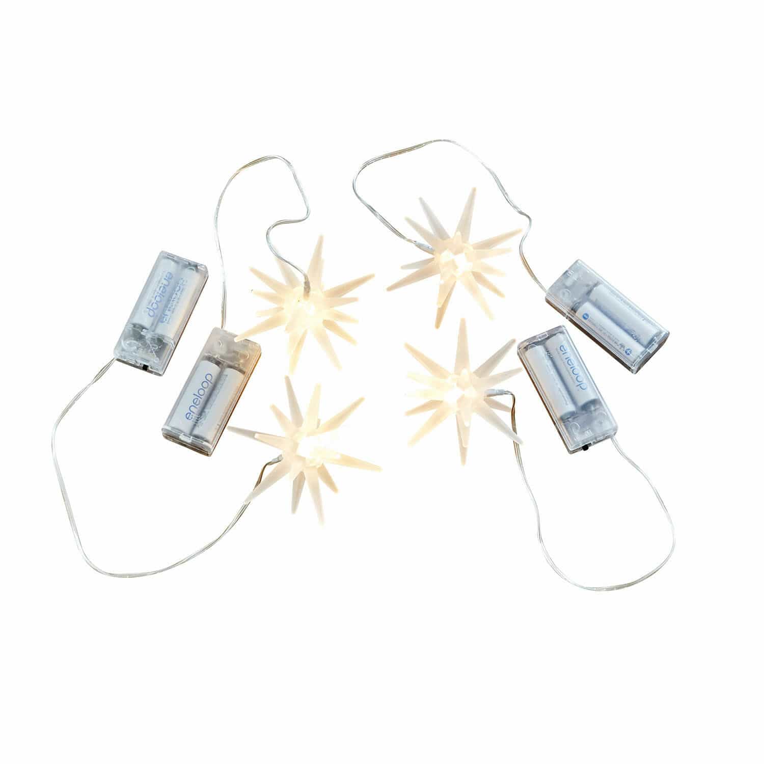 Set di 4 stelle a LED Ciseau