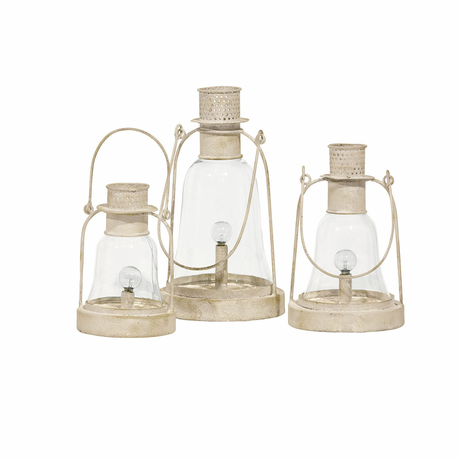 Set di 3 lanterne a LED Fitou
