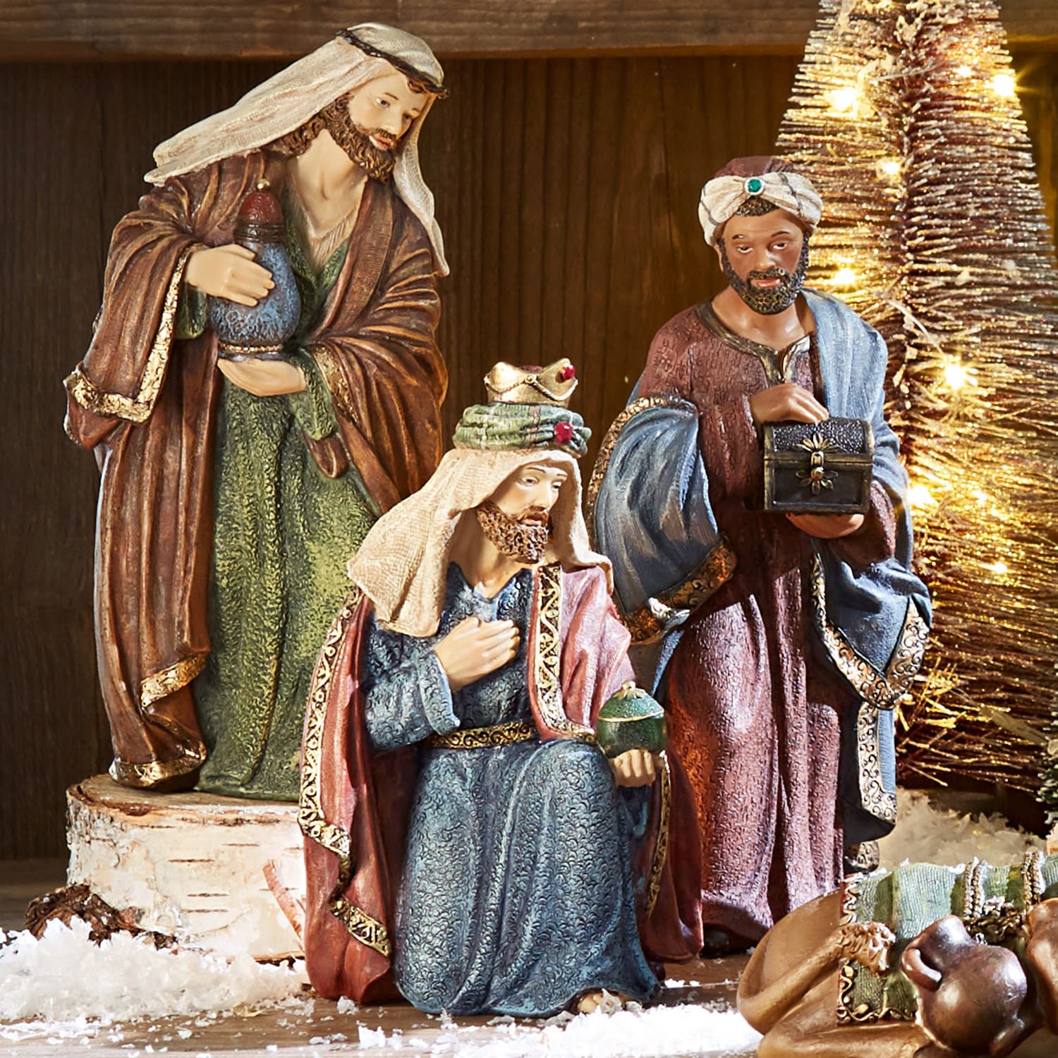 Set di 11 statuine per il presepe Christi