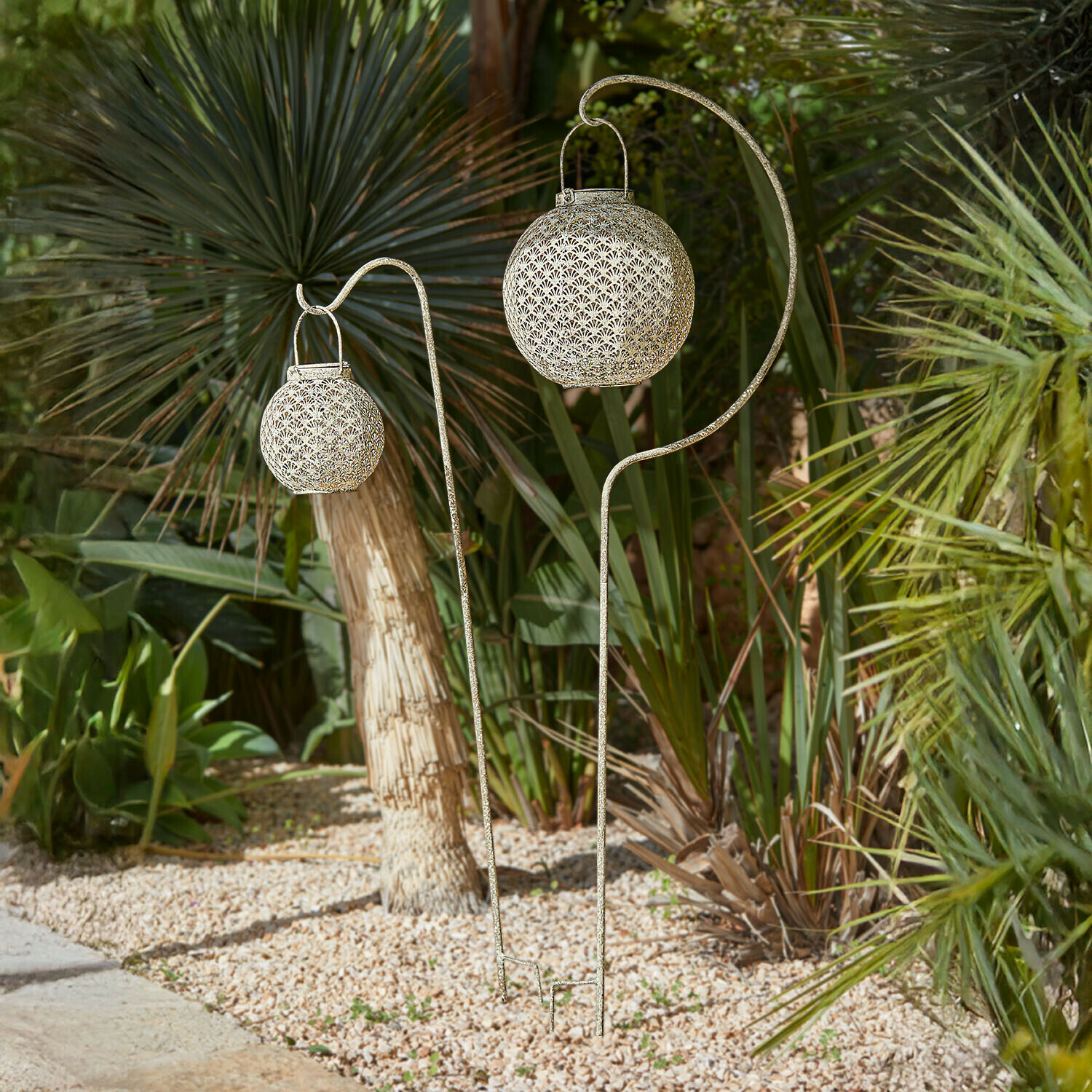 Coppia di aste da giardino Omirah