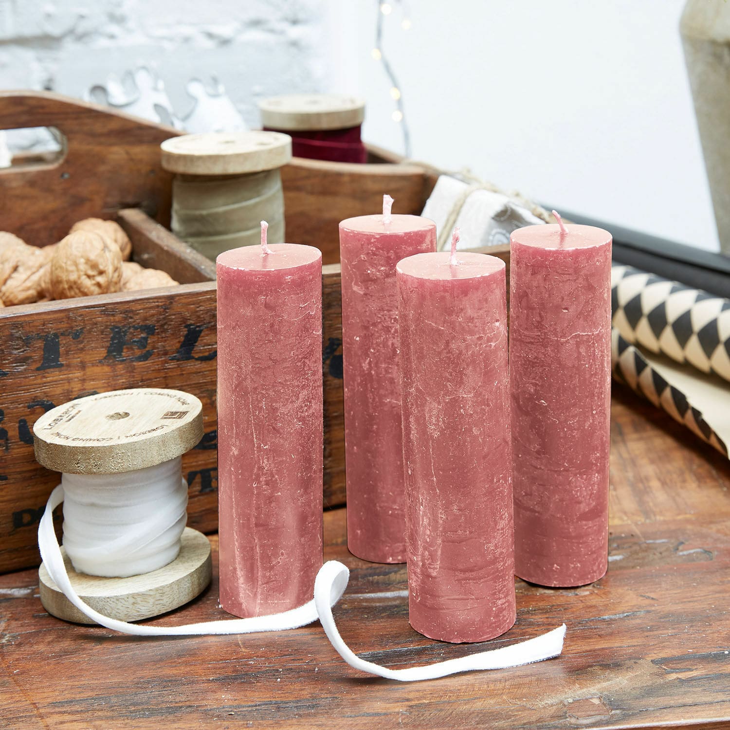 Set di 4 candele Muriel