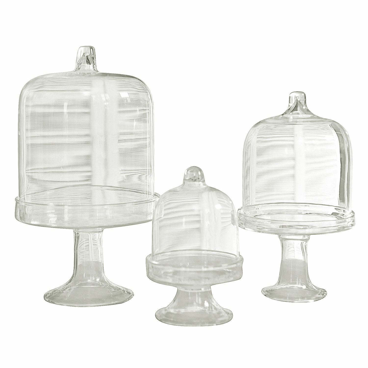 Set di 3 campane di vetro Allegheny