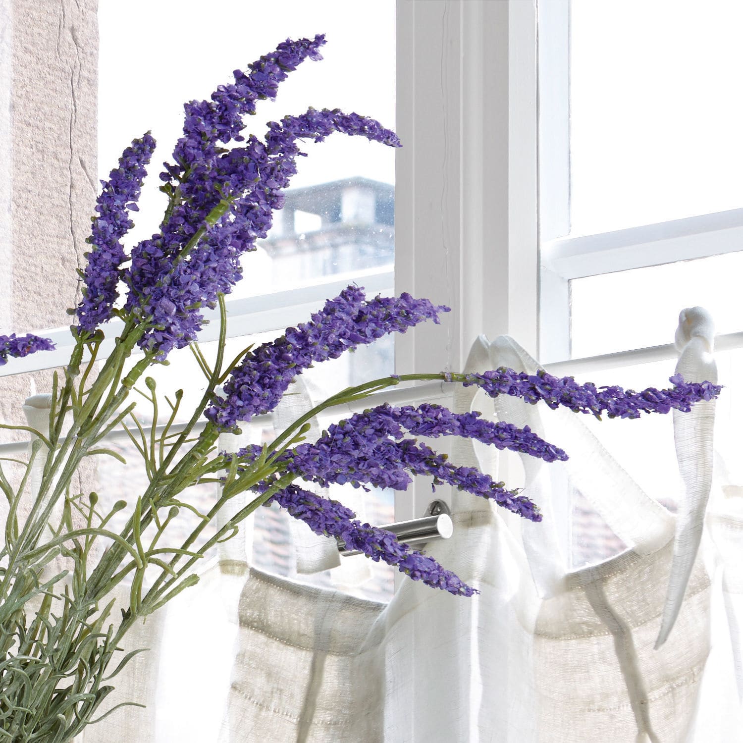 Set di 6 fiori decorativi Lavender