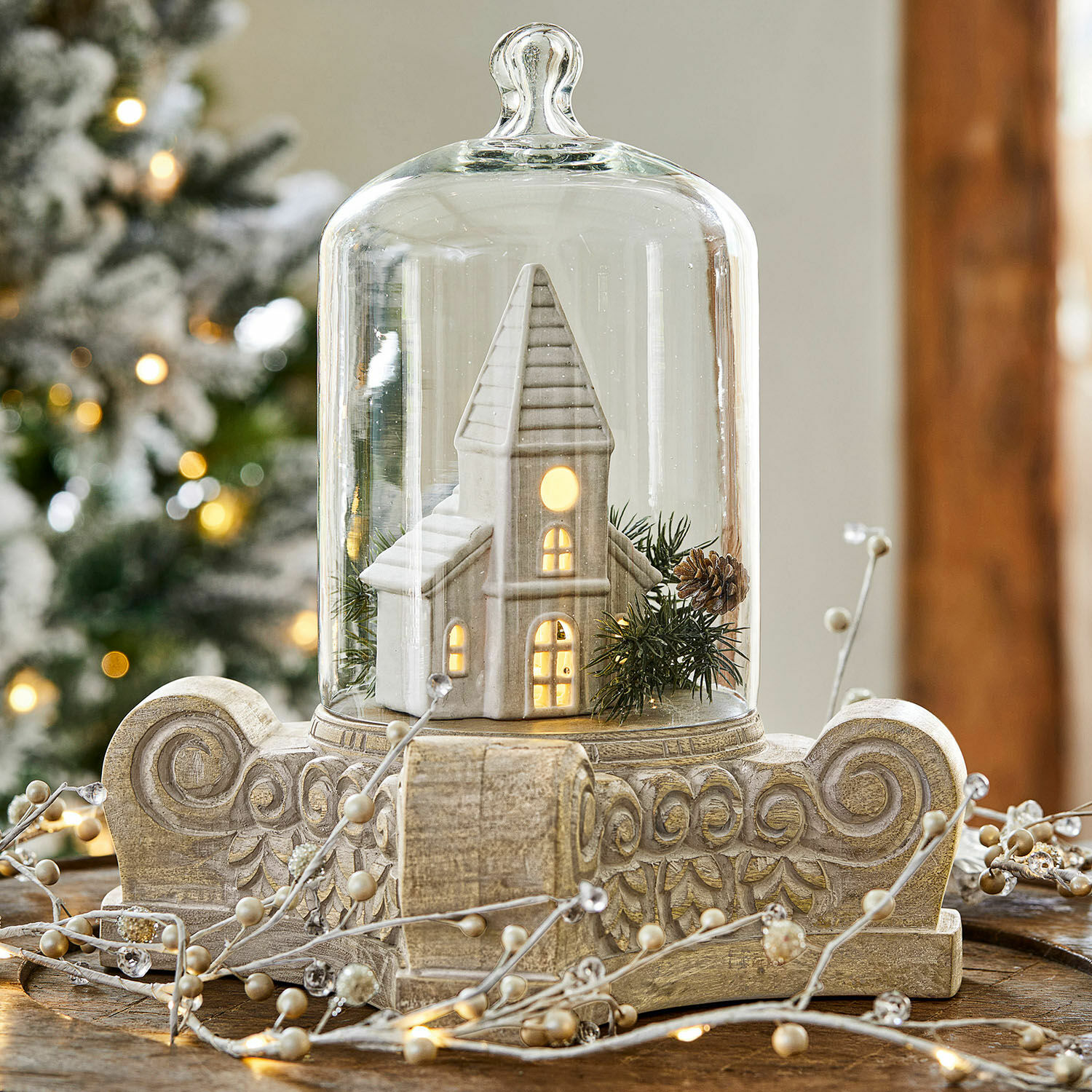 Casetta decorativa con luce a LED Melena