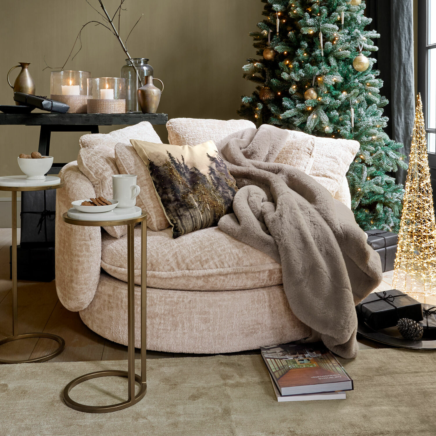Poltrona girevole Maplefield