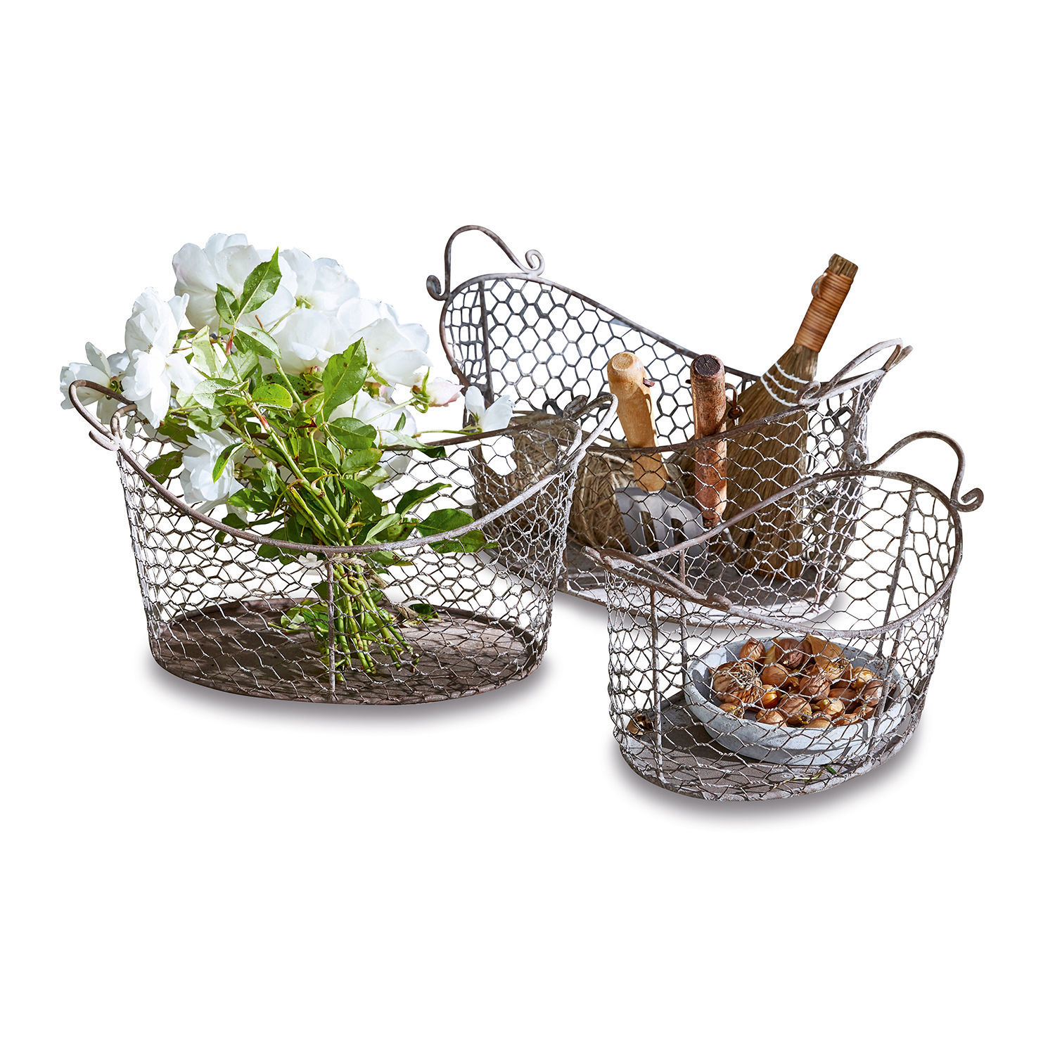 Set di 3 cesti Norinna