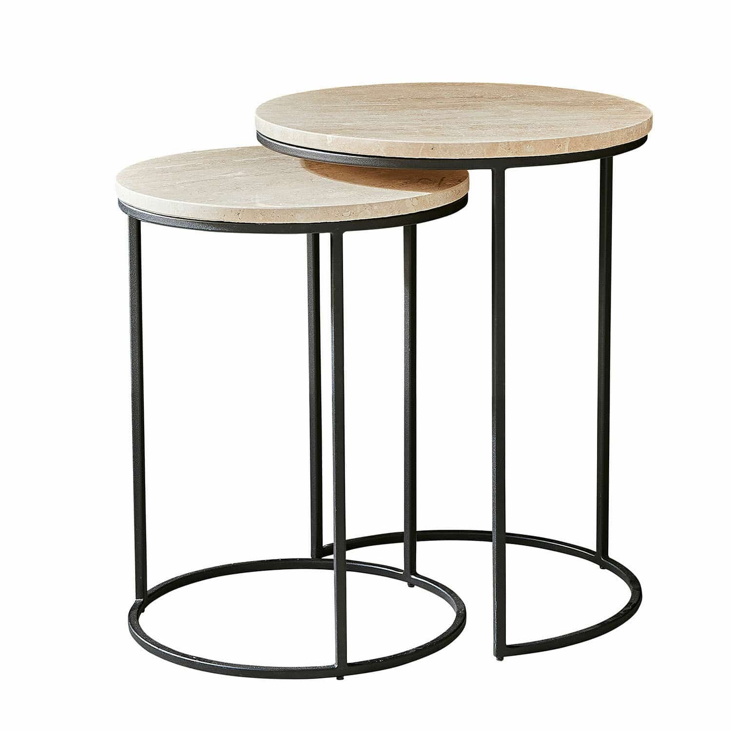 Coppia di tavolini di complemento Émorieux