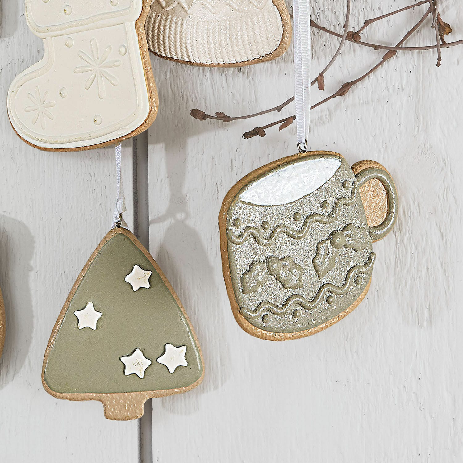 Set di 6 decorazioni da appendere Cookeville