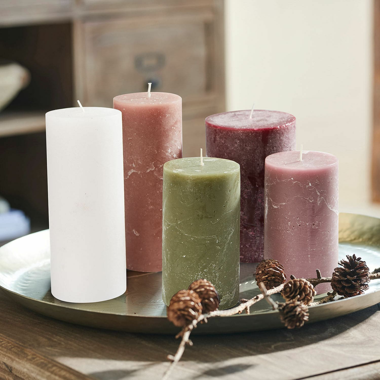 Set di 5 candele Panagra