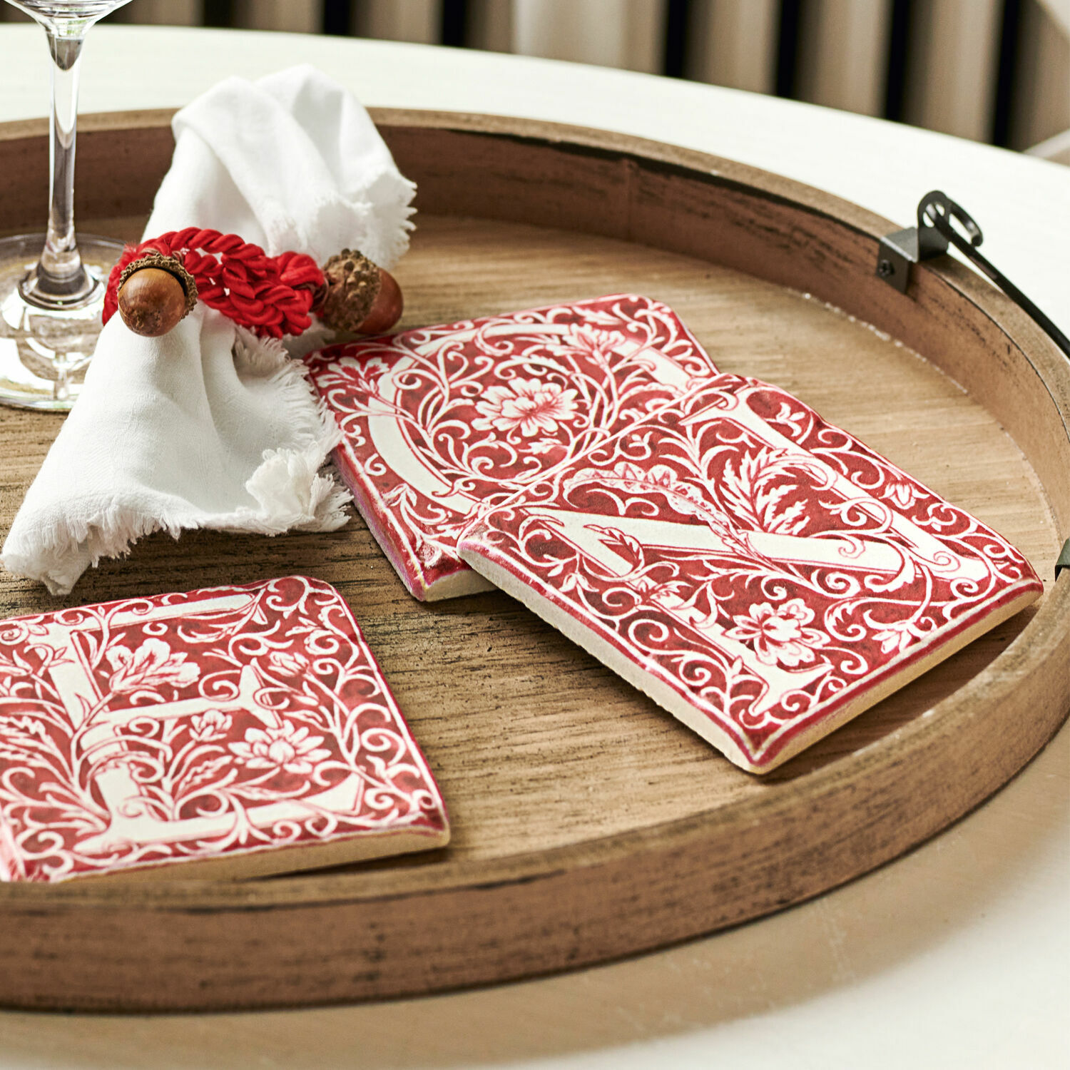 Set di 4 sottobicchieri Antigua