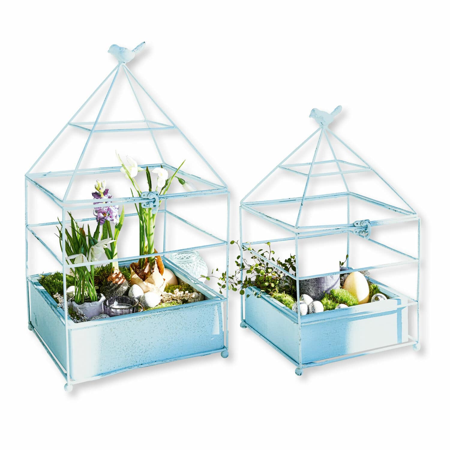 Coppia di gabbie per uccellini decorative Chani