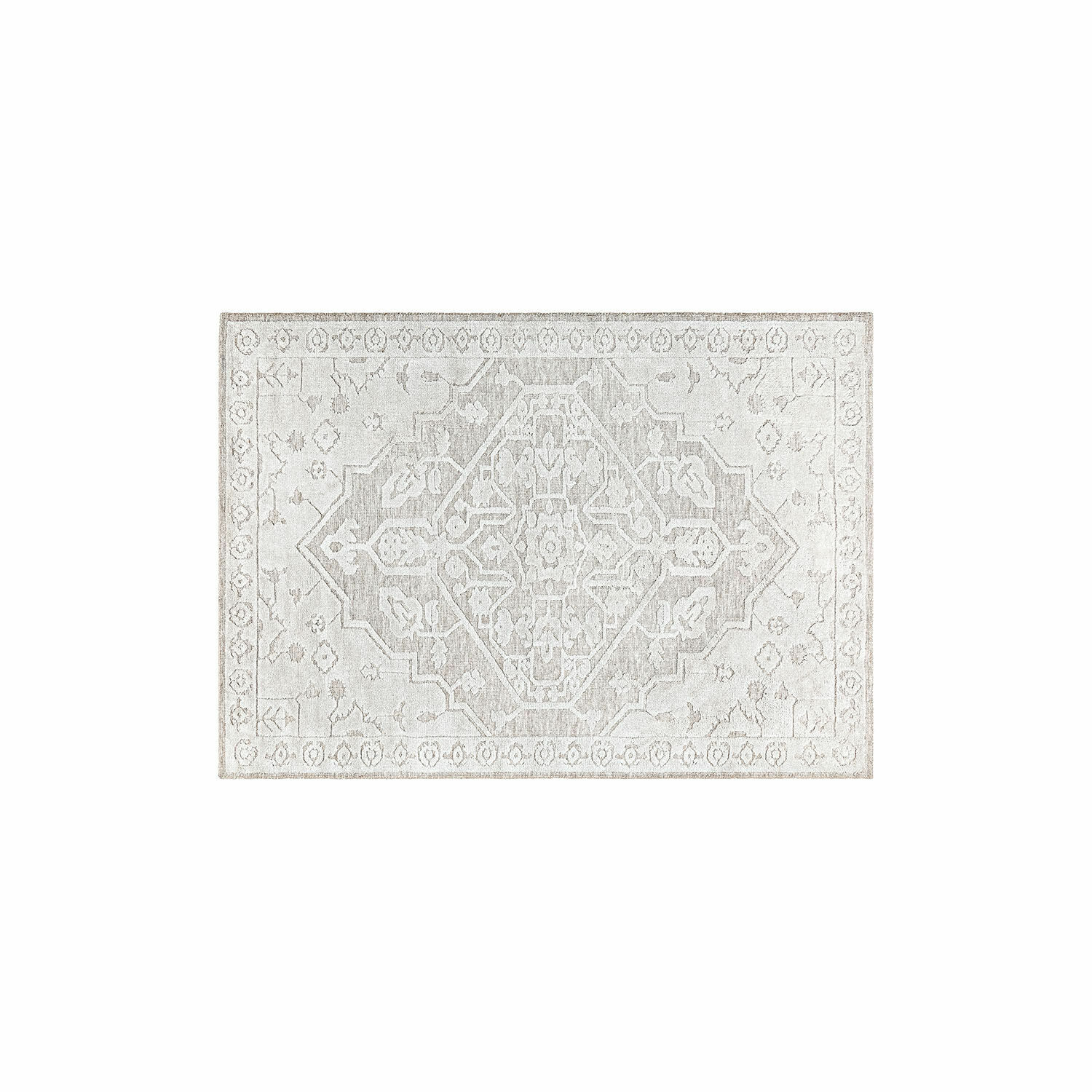 Tappeto Armidale Tappeto decorativo grigio chiaro con motivo orientale, materiale morbido per soggiorno