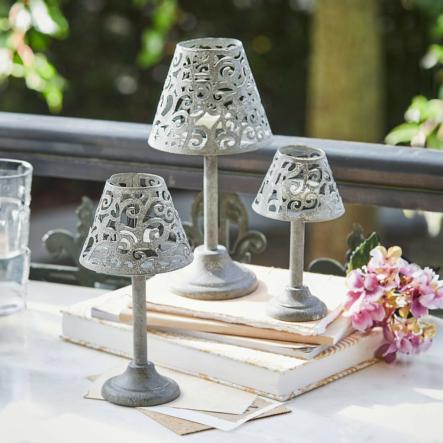 Set di 3 lanterne Belori