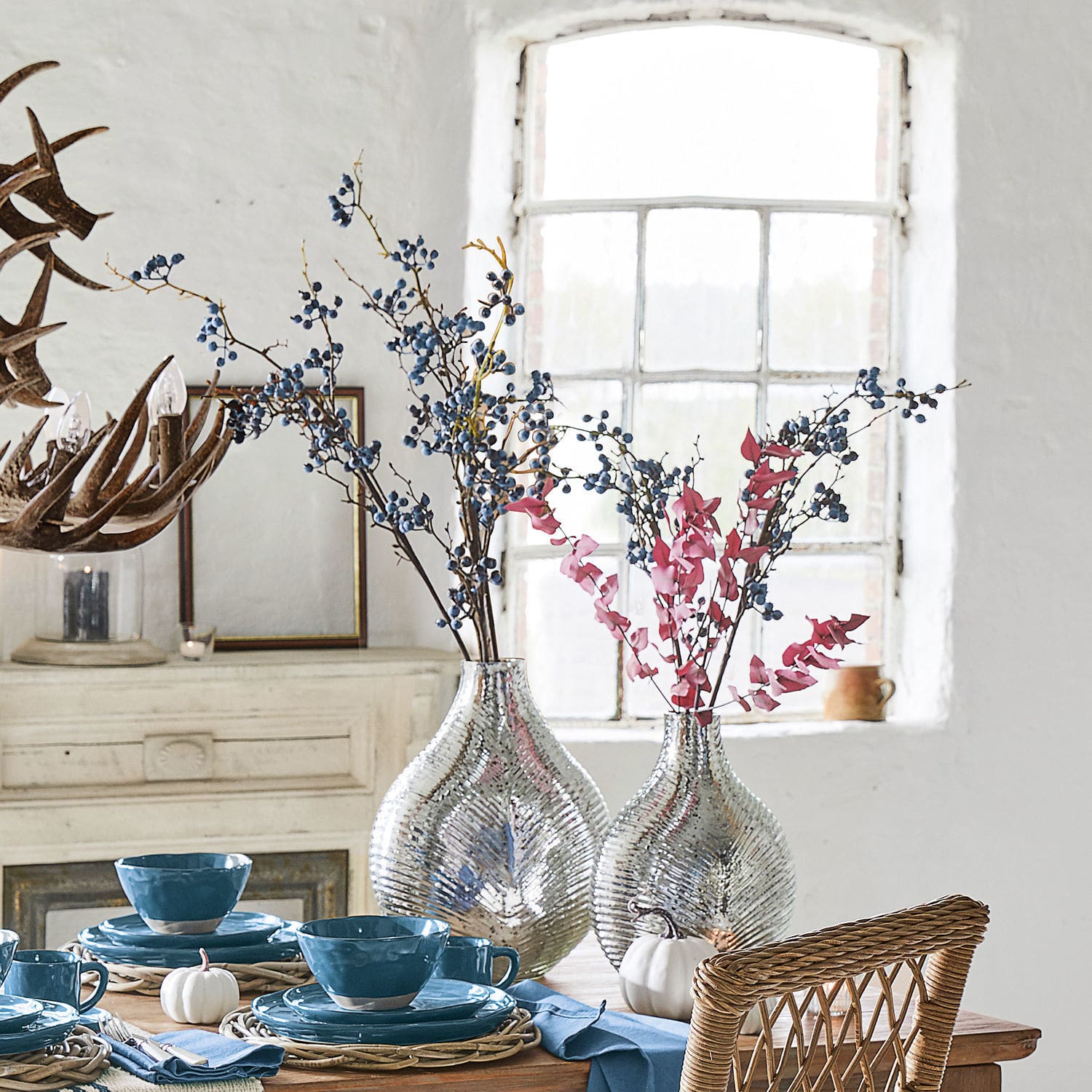 Coppia di rami decorativi Billars
