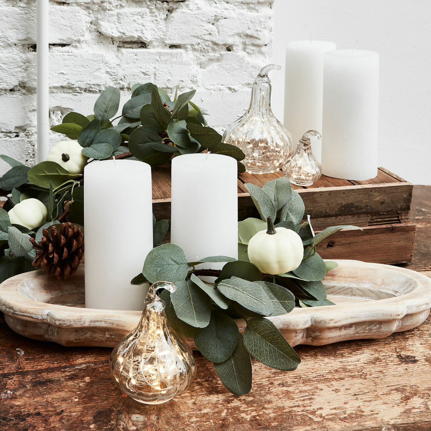 Set di 3 zucche decorative Lacey