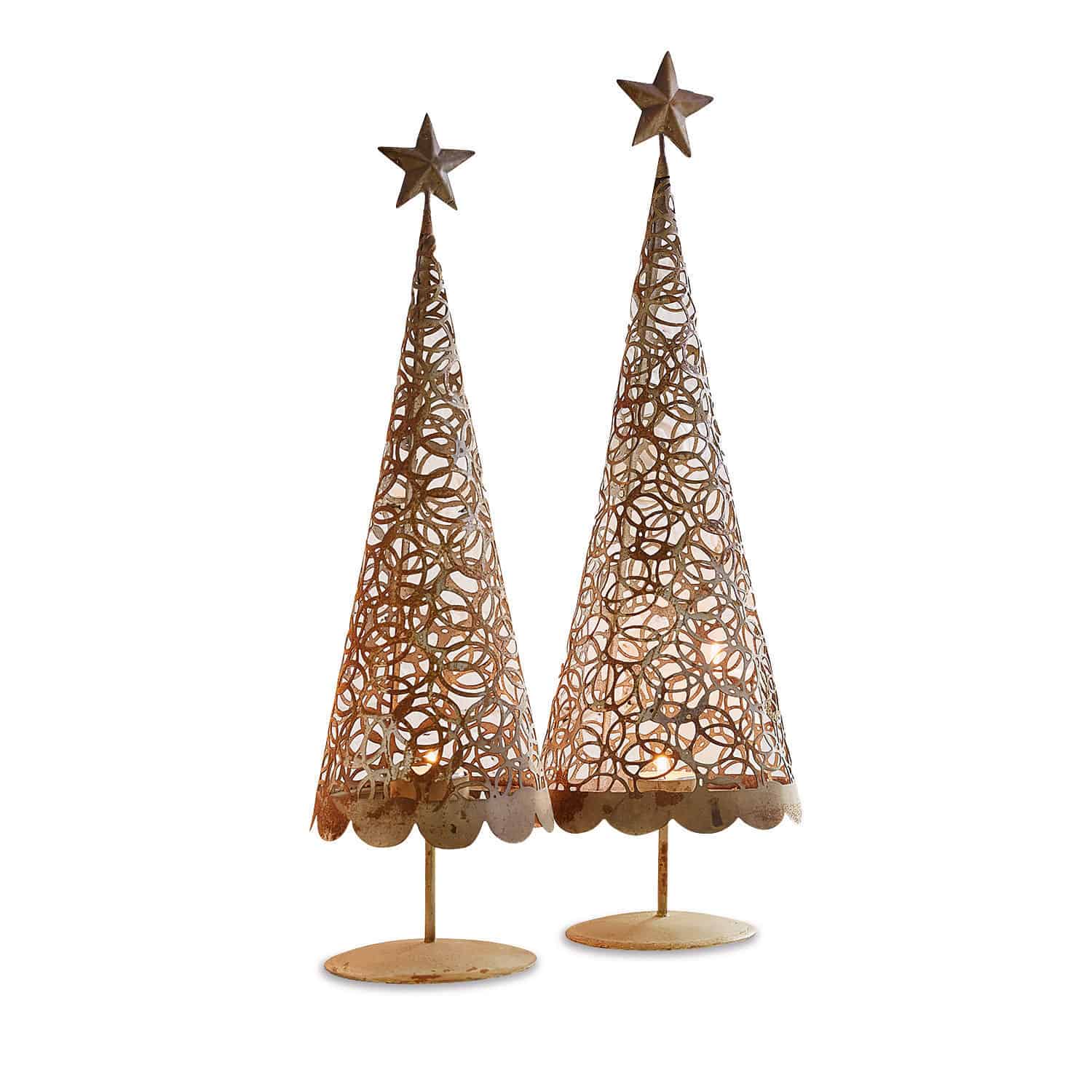 Coppia di portacandela a forma di albero Avoine