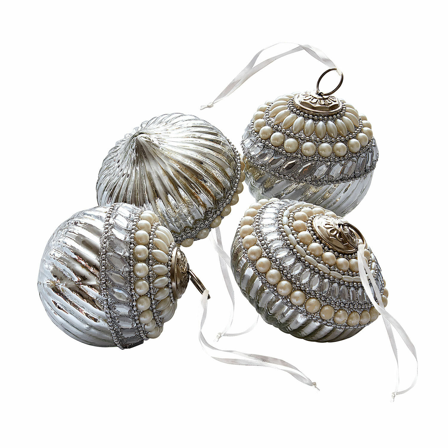 Set di 4 palline di Natale Savonelles