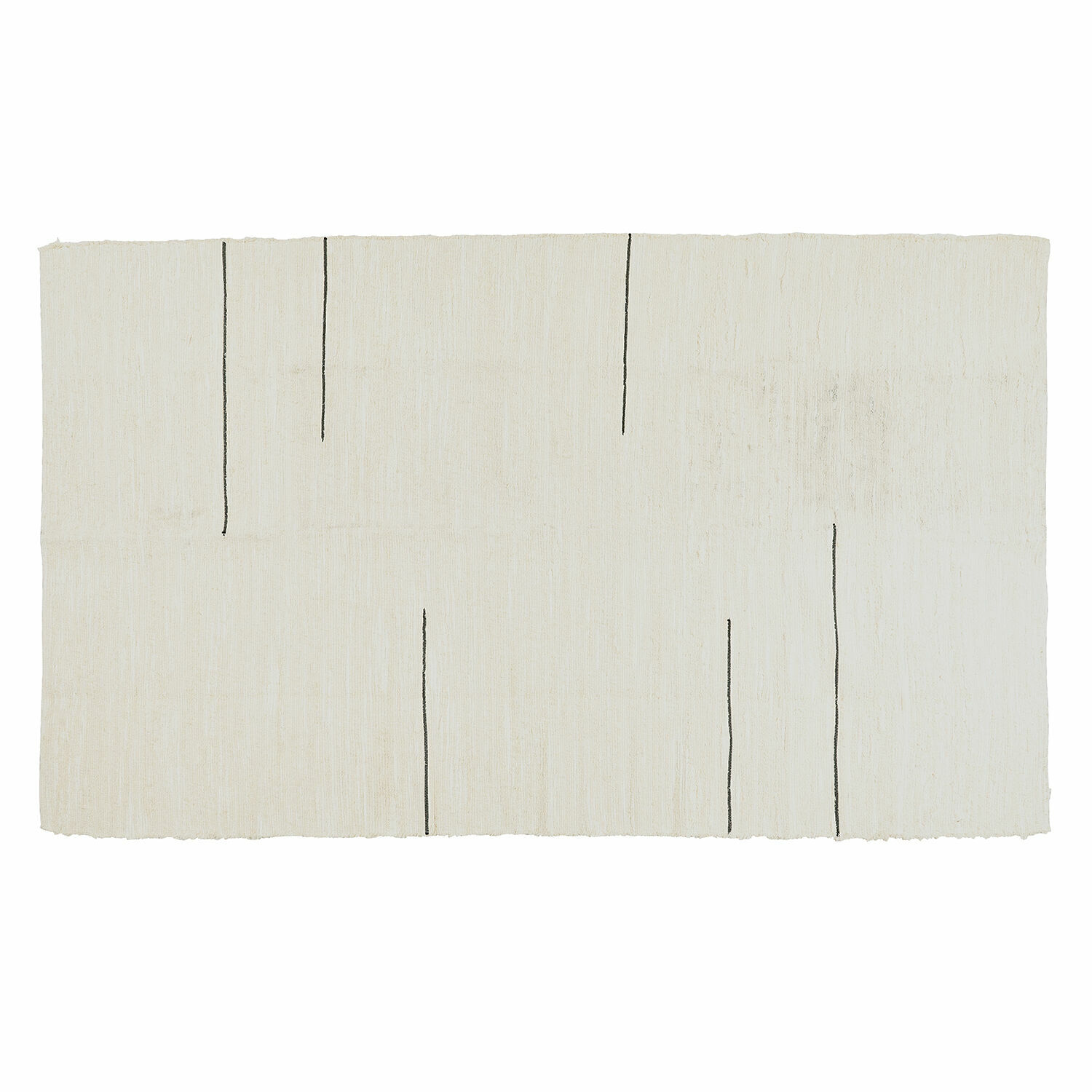 Tappeto Avatele Tappeto beige con sottili linee nere, materiale naturale, design minimalista moderno