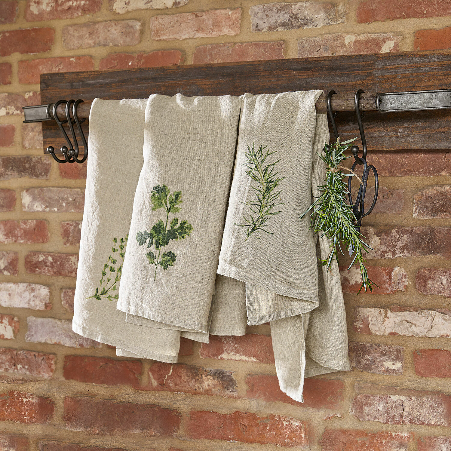 Set di 3 canovacci Herbal Gardens