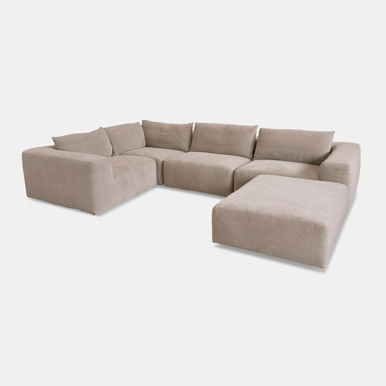 Divano modulare con pouf Northcombe