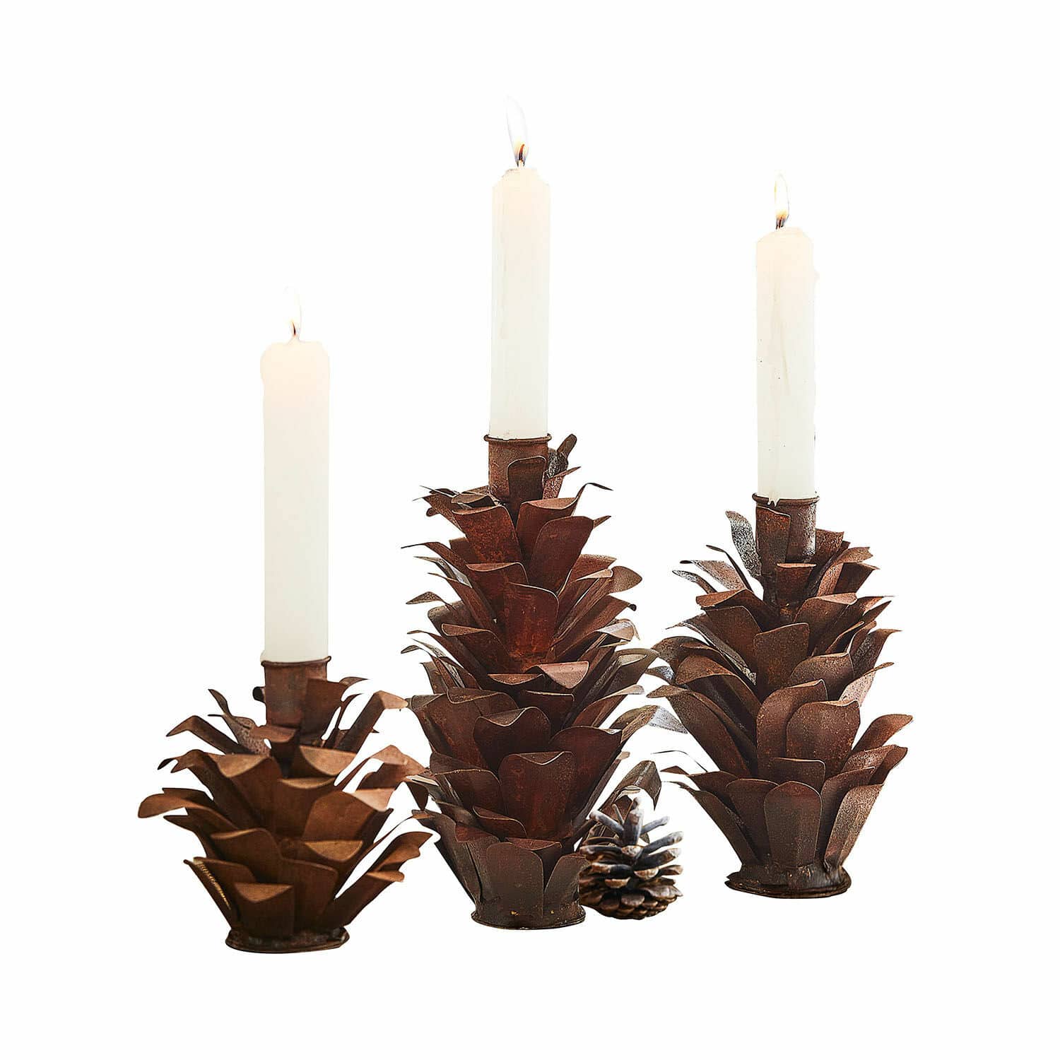 Set di 3 candelieri Deerfield